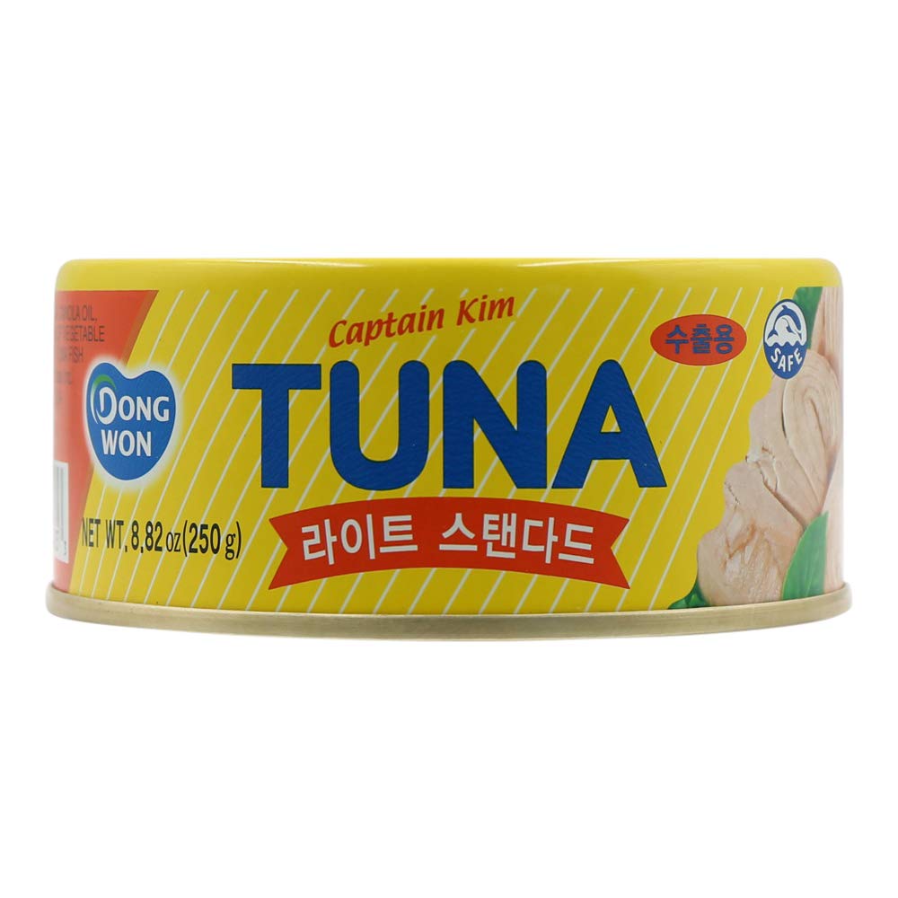 Premium Dongwon Tuna Chunks in Oil, 8.82oz (250g) - High Protein, Keto & Paleo Friendly Canned Tuna for Salads, Sandwiches & Quick Meals