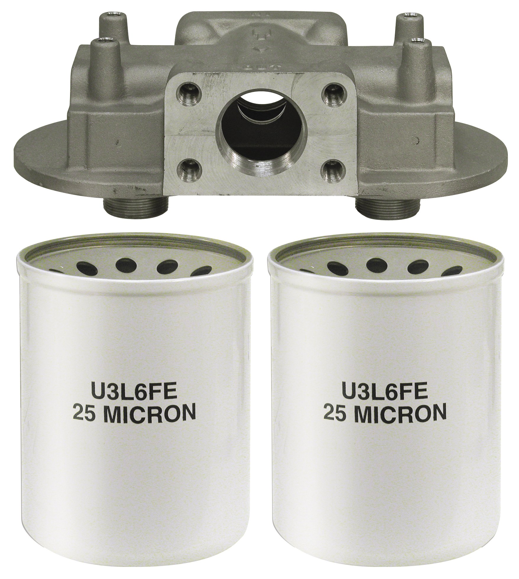 Buyers Products FH425 Return Line Filter Head - 90 GPM Flow Rate, 1-1/2 Inch NPT Ports, 15 PSI Bypass Valve - Heavy Duty Hydraulic Filtration System for Trucks & Industrial Equipment - Ideal for Hydraulic Fluid Maintenance in Construction, Agriculture, and Fleet Vehicles