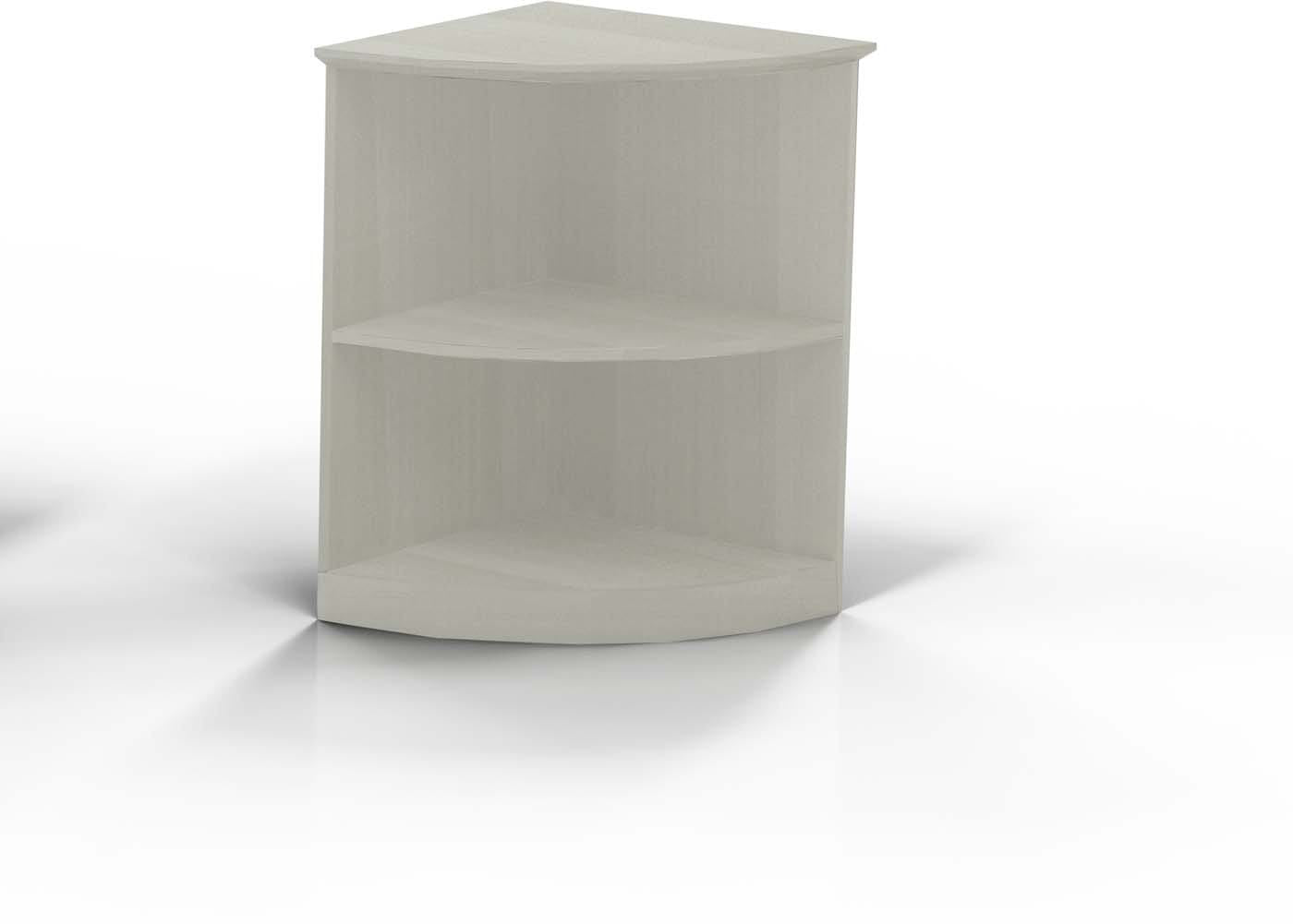 Safco Mayline Medina 2-Shelf Bookcase with 1/4 Round Laminate Finish - Compact Storage for Office, Home, or Classroom (Model MVBQ2)