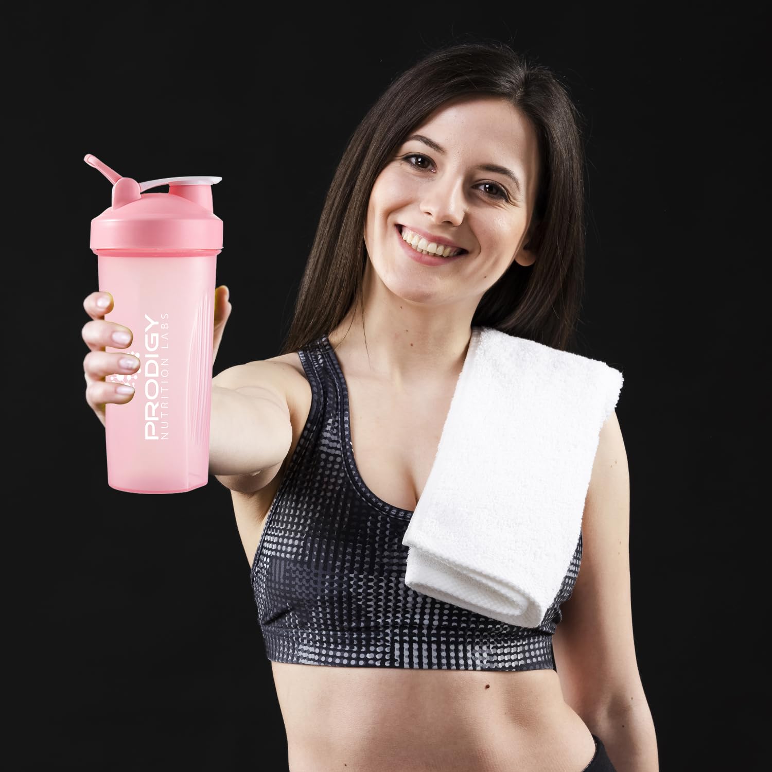 20oz Large Protein Shaker Bottle - BPA Free Mixing Cup for Protein Powder, Workout Supplements & Sports Drinks | Perfect for Gym, Fitness Training & Post-Workout Recovery | Leak-Proof Design for Athletes & Bodybuilders (Pink)