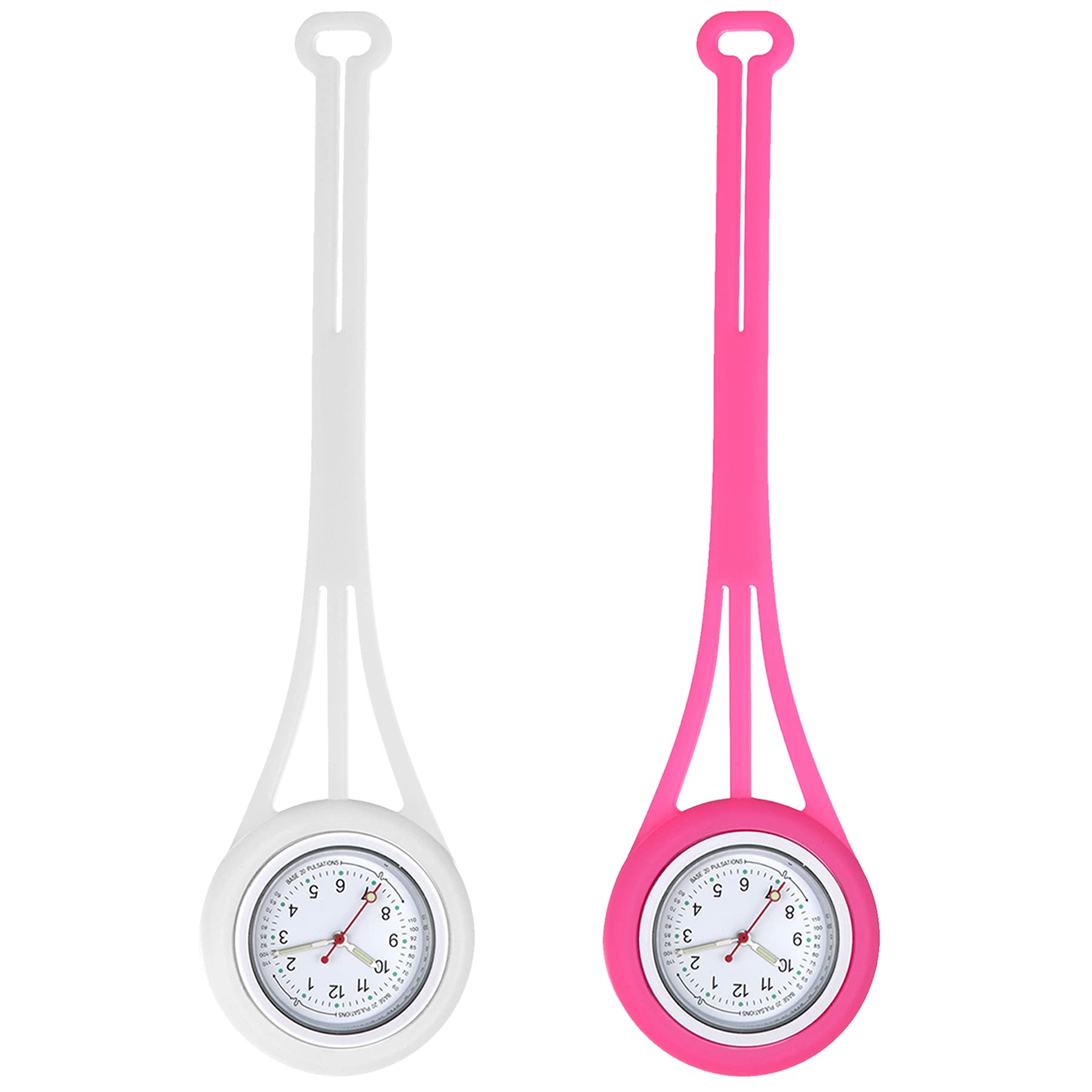 Avaner Silicone Nurse Watch with Luminous Hands & Pulsometer Scale - Waterproof Medical Watch for Nurses, Doctors & Healthcare Professionals - Perfect for Clinical Shifts, Hospital Rounds & Medical Examinations