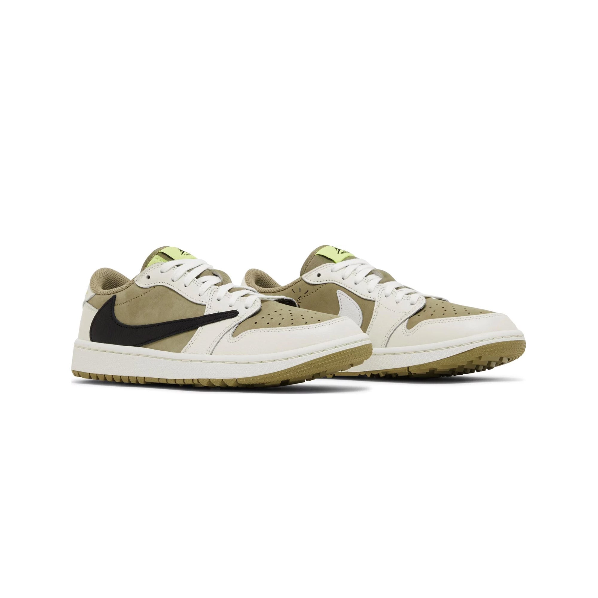Air Jordan 1 Retro Low Golf Travis Scott 'Neutral Olive' Shoes 2023 - Men's Sneakers for Golf & Casual Wear - Perfect for Golf Courses, Street Style & Everyday Comfort