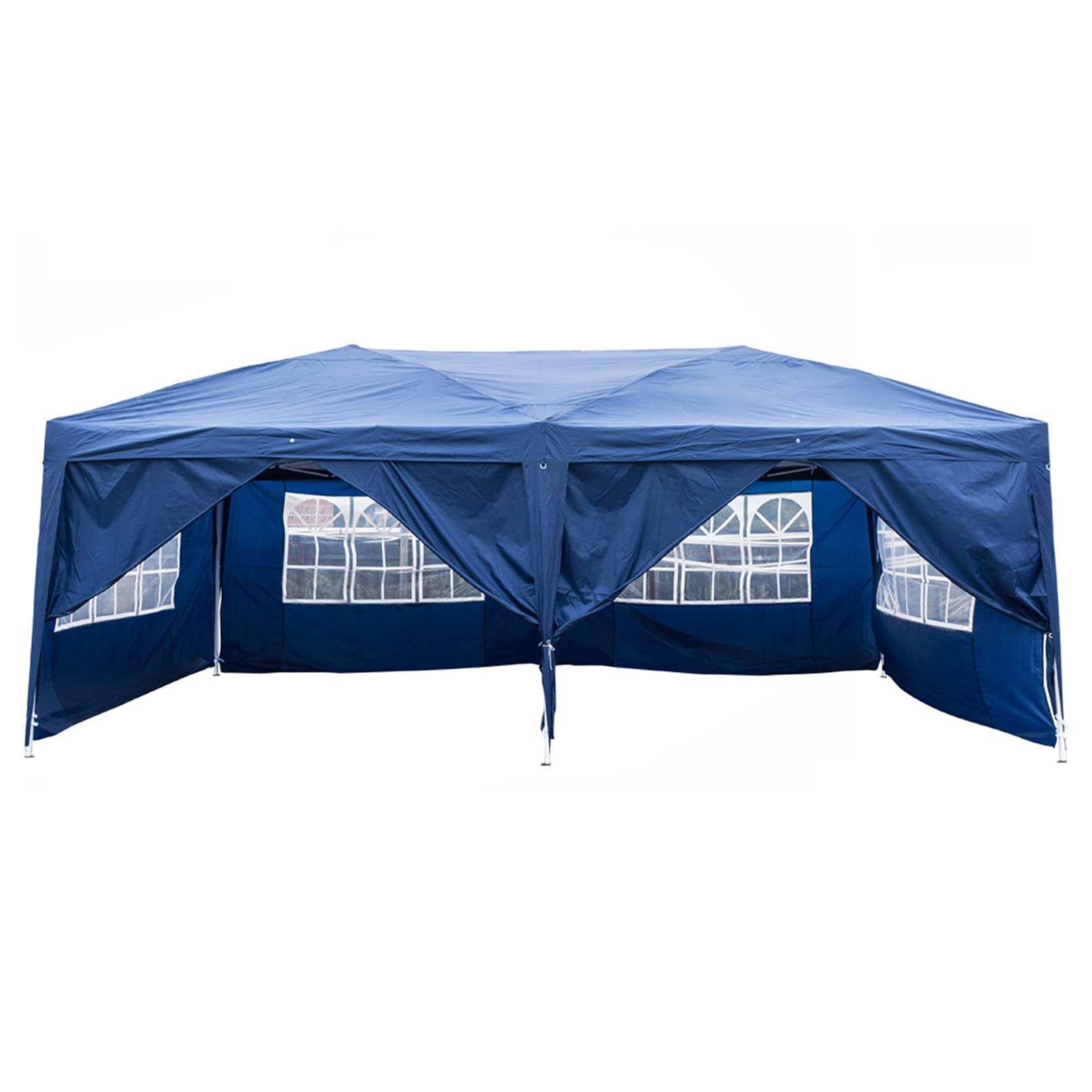 10x20 Feet Pop Up Canopy Tent - Water-Resistant Instant Shelter with 6 Removable Side Walls for Outdoor Camping, Beach Parties, Family Gatherings & Commercial Events | Portable & Easy Setup