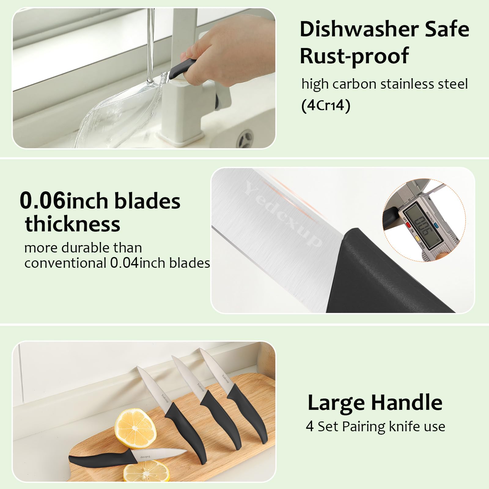 4-Piece Paring Knife Set - 4