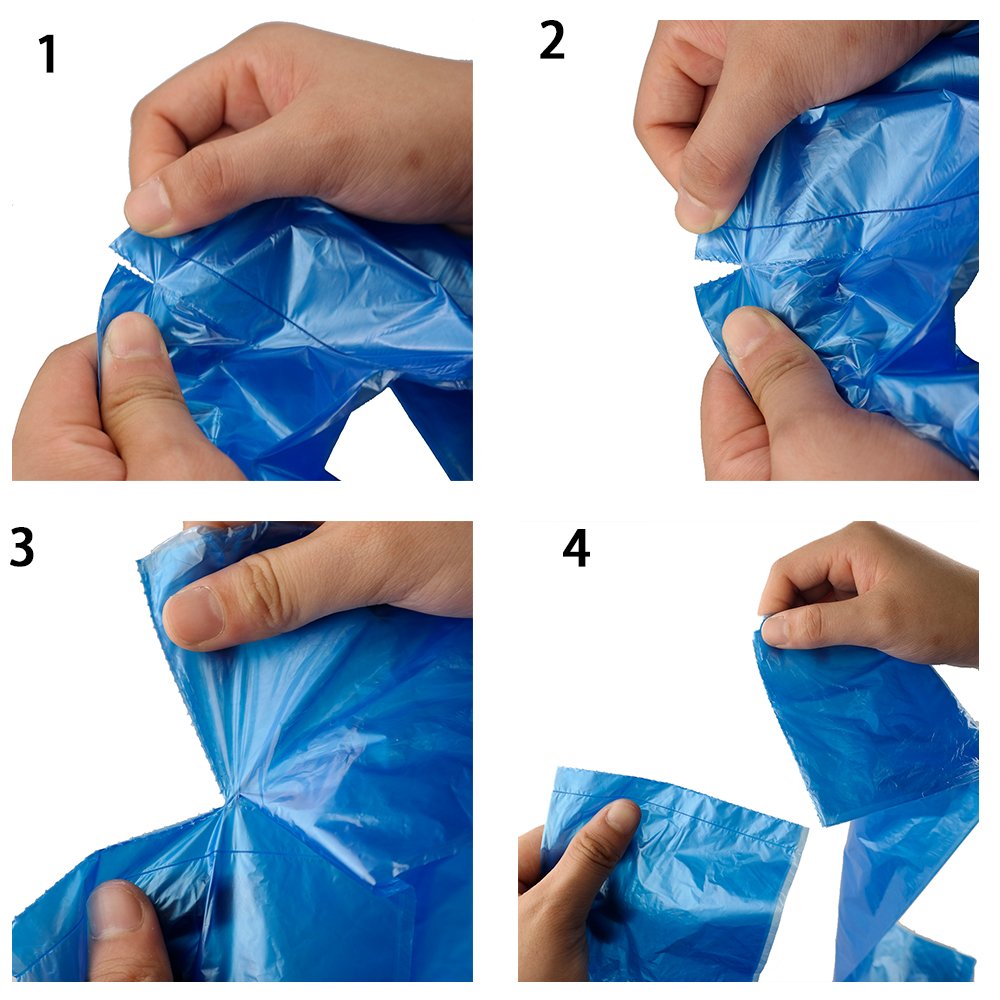 2.6 Gallon Colored Trash Bags - 120 Count (6 Rolls) | Small Wastebasket Liners for Bathroom, Office & Bedroom Garbage Cans
