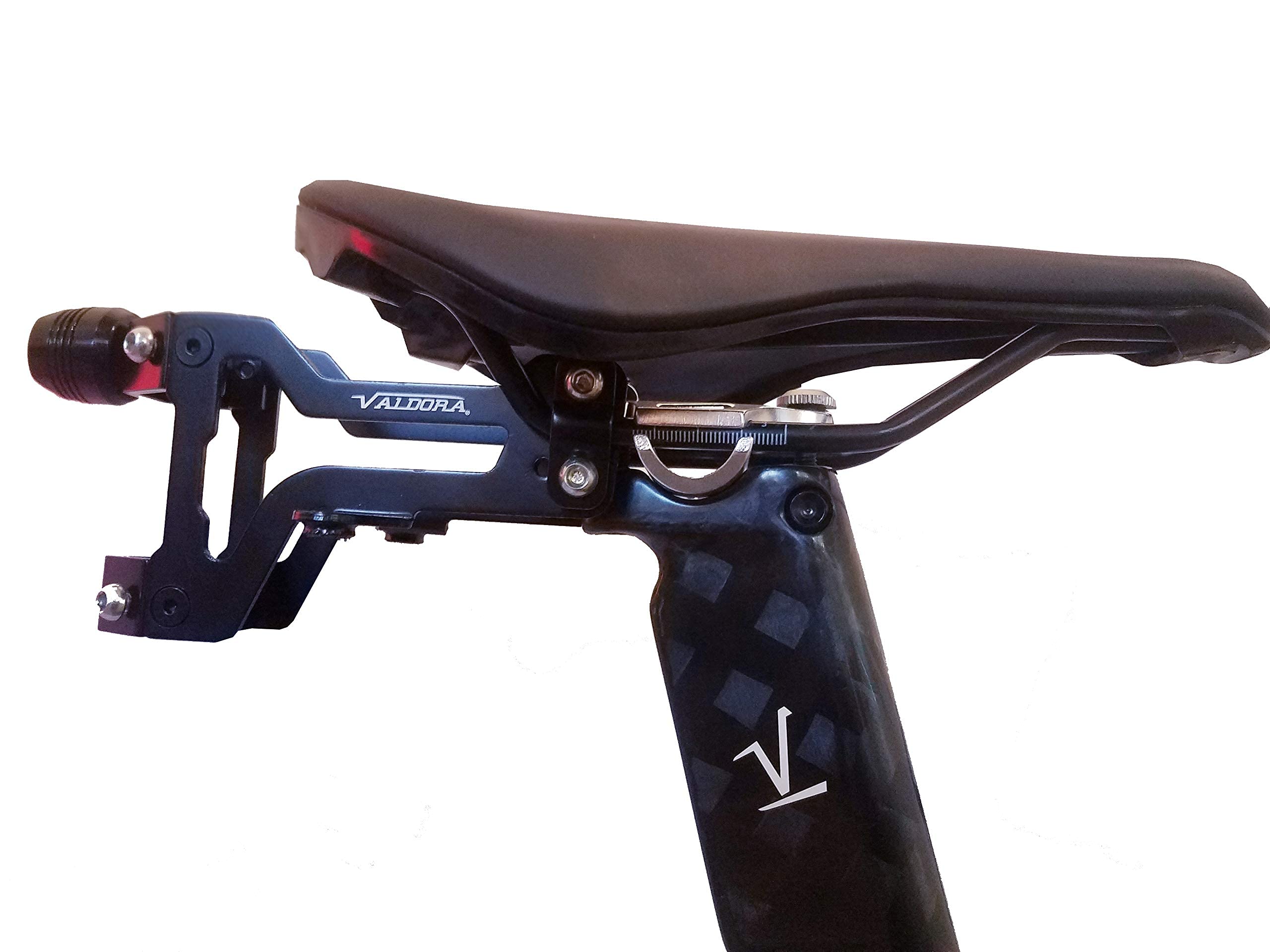 Triathlon Bike Seat Water Bottle Cage Holder with LED Light - Rear Hydration System for Road Bikes & Mountain Bikes - Perfect for Cycling, Racing & Training
