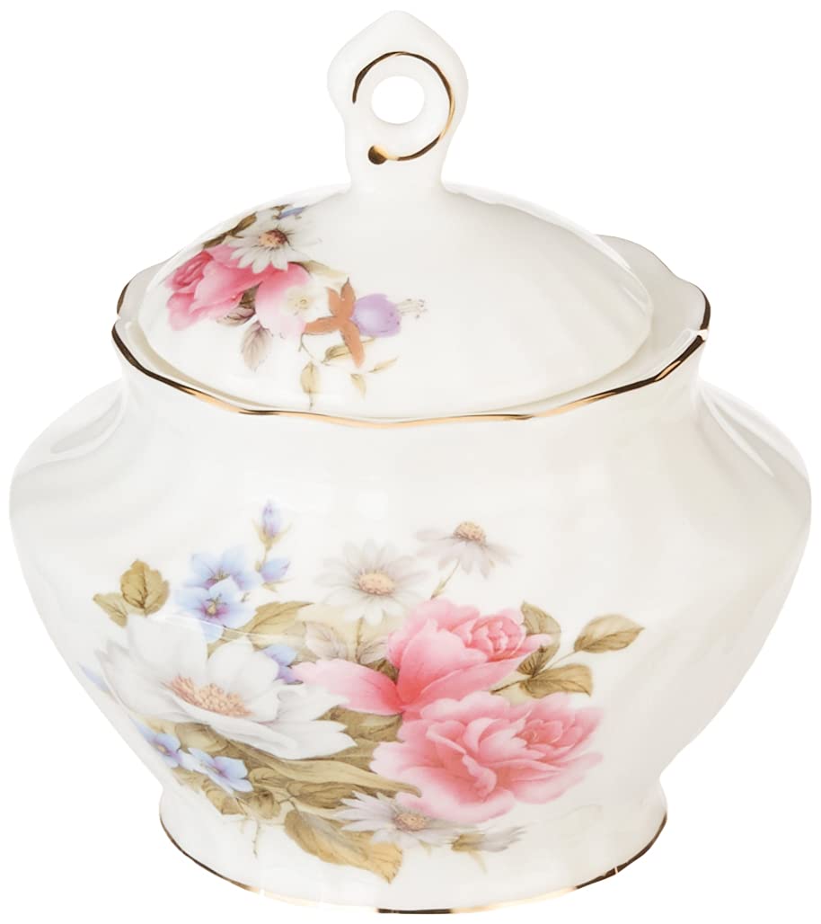 Gracie Bone China 11-Piece Tea Set - Elegant Pink Grace's Rose Floral Design for Afternoon Tea, Bridal Shower & Home Decor