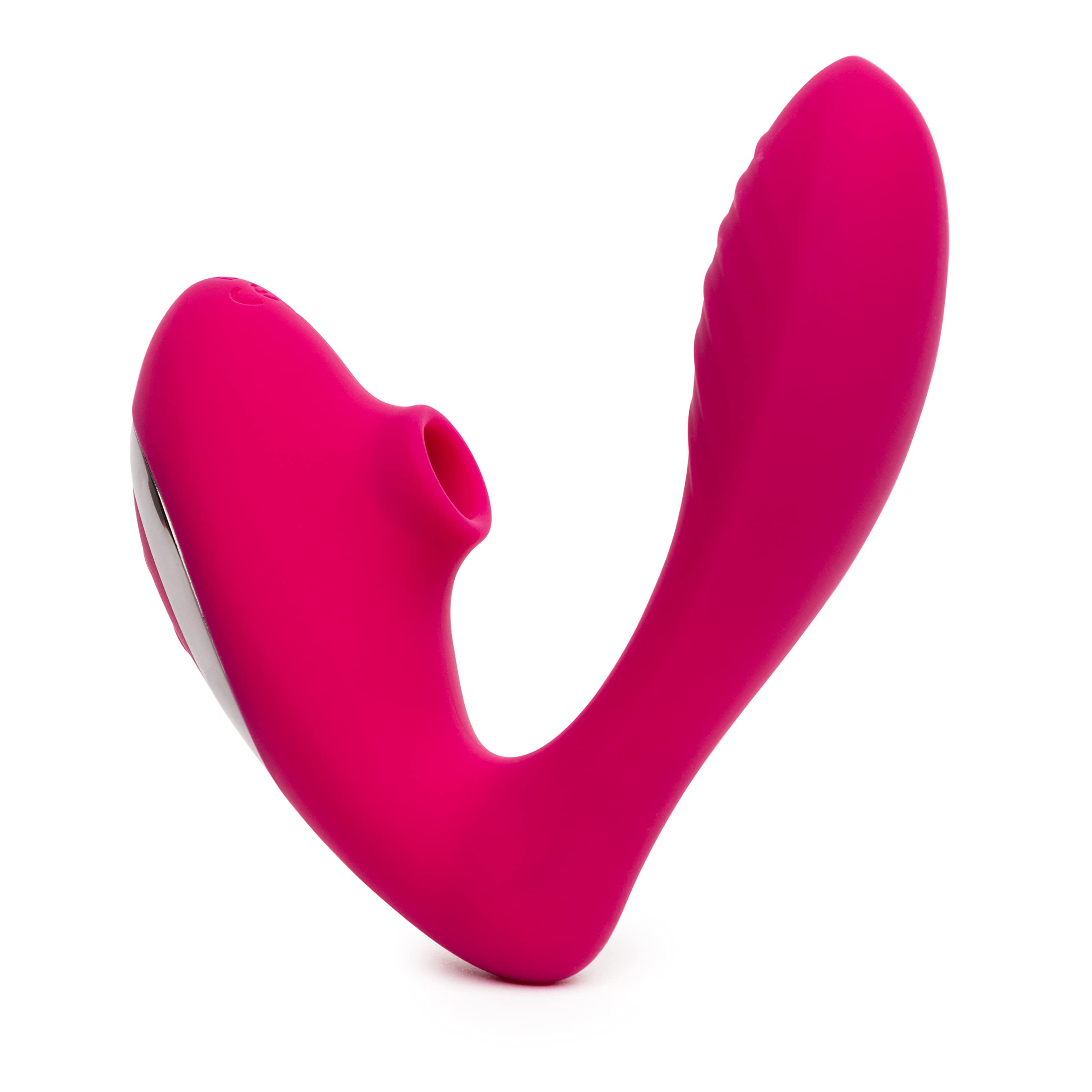 Lovehoney Indulge Clitoral Sucking Vibrator - Dual Stimulation G Spot & Clit Vibrating Dildo | Waterproof Clitoris Stimulator & Sucker | Personal Massager for Women | Perfect for Solo Play & Couples Intimacy