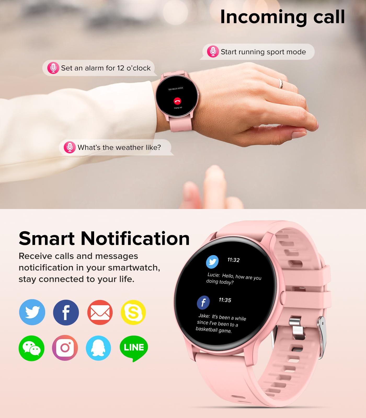 Smart Watch for Women - 1.3