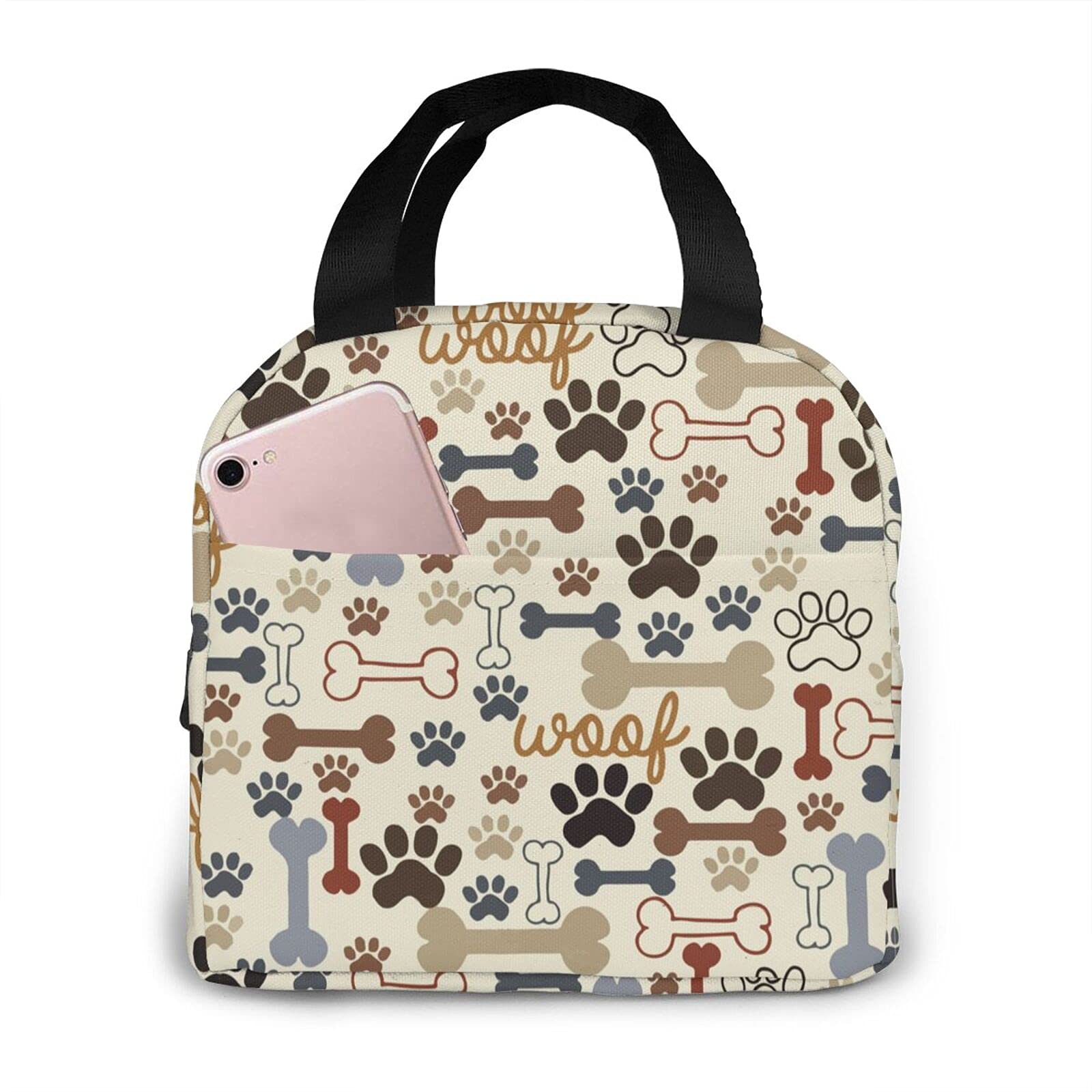 Insulated Dog Lunch Bag for Women - Waterproof Portable Tote for Office, Beach, Picnic & Work - Perfect for Pet Owners, Commuters & Outdoor Activities
