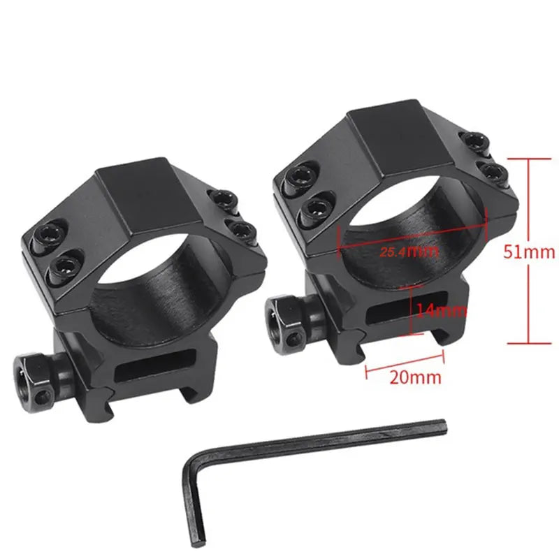 Tactical Rifle Scope 1.5-5.5x20IR Adjustable Illuminated Reticle - Compact Airsoft Hunting Scope for PCP Airgun, Shooting & Outdoor Sports | Perfect for Target Practice, Hunting, and Airsoft Battles