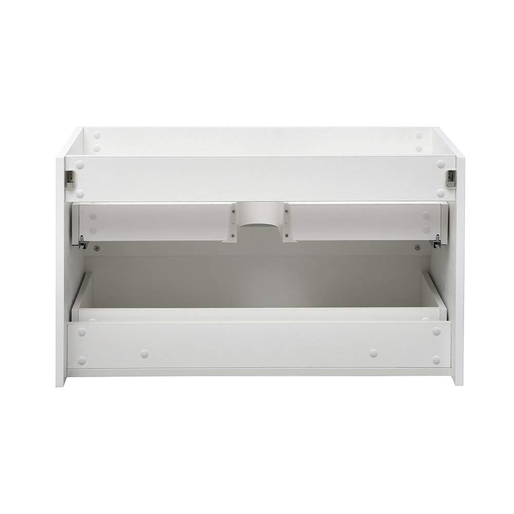Modern Gray Oak Wall-Mounted Bathroom Vanity 36
