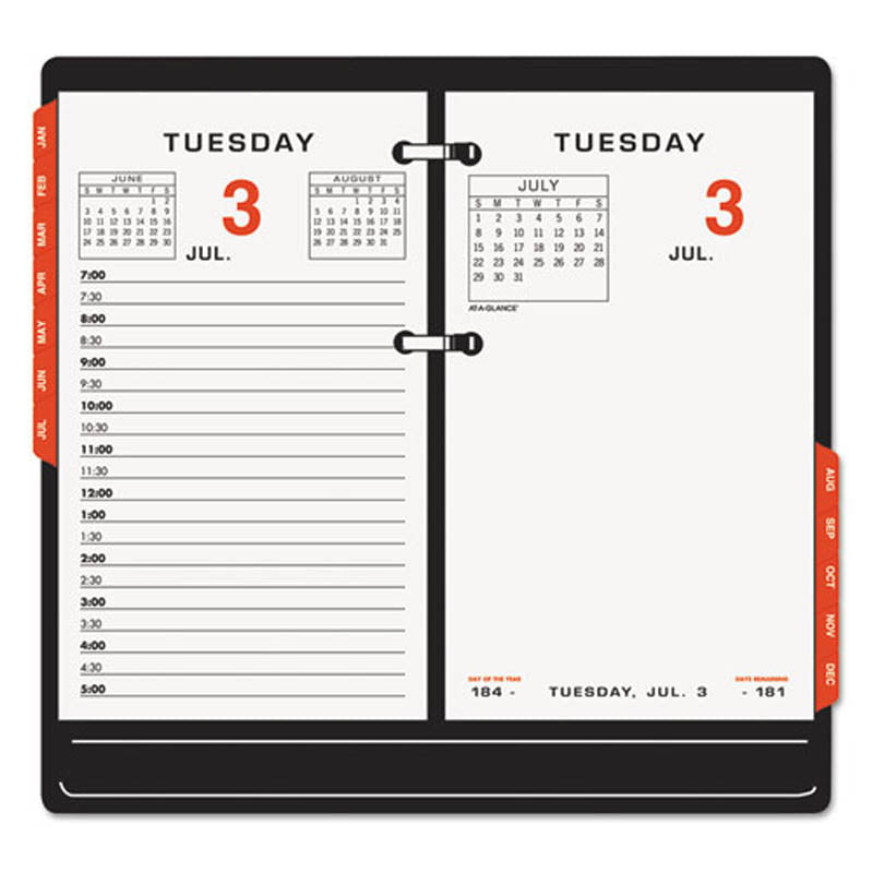2026 Two-Color Desk Calendar Refill - 3.5