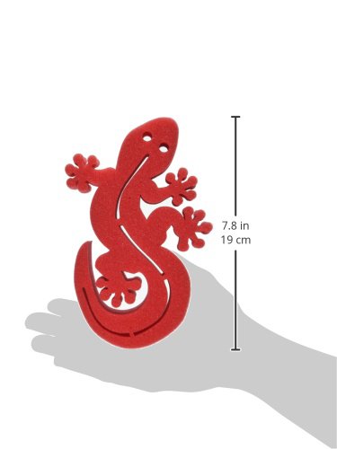 Ruby Red Paint Face Sponge Brush Holder - Gecko Red | Professional Makeup & Cosmetics Tool for Halloween, Theater & Body Art