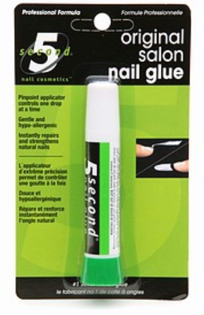 Professional Salon Nail Glue 0.07 oz (12 Pack) - Fast Drying, Strong Hold for Acrylic Nails, Press On Nails & Nail Art - Perfect for Home Manicures & Salon Use
