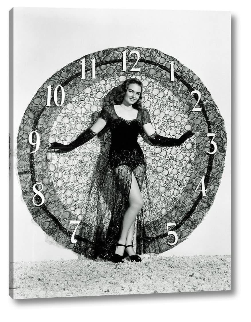 Donna Reed by Hollywood Photo Archive - 30x38 Inch Canvas Art Print Gallery Wrapped - Ready to Hang Wall Decor - Perfect for Living Room, Bedroom & Office