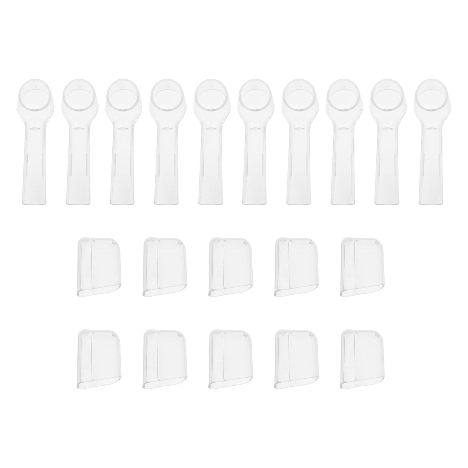Healifty Kids Electric Toothbrush Replacement Heads - 20 Pack Reusable Toothbrush Covers for Travel, Camping & School - Compatible with Most Electric Toothbrushes for Kids - Keep Toothbrush Heads Clean & Hygienic On-The-Go
