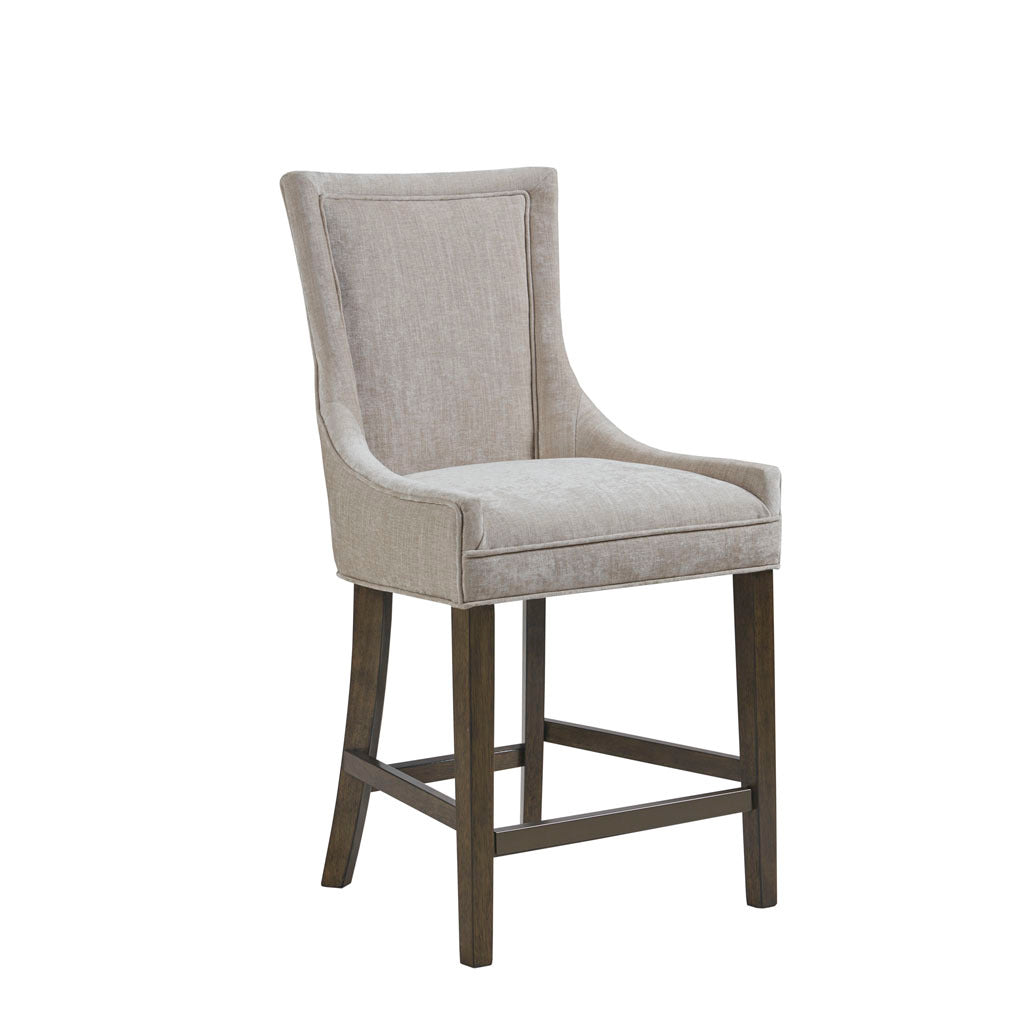 25.5 Inch Upholstered Counter Stool with Cushioned Seat - Modern Kitchen Bar Stools for Breakfast Nook, Dining Room & Home Decor