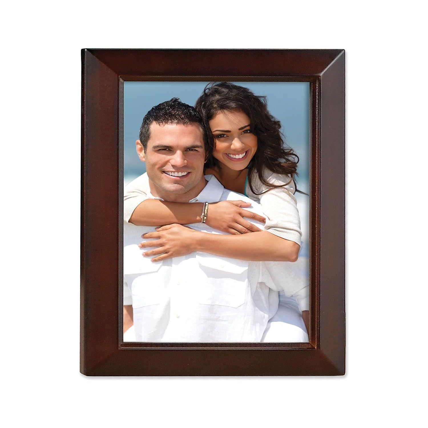 Lawrence Frames Estero Collection - 8x10 Walnut Wood Picture Frame in Espresso Brown - Perfect for Home Décor, Office Display & Gift Giving