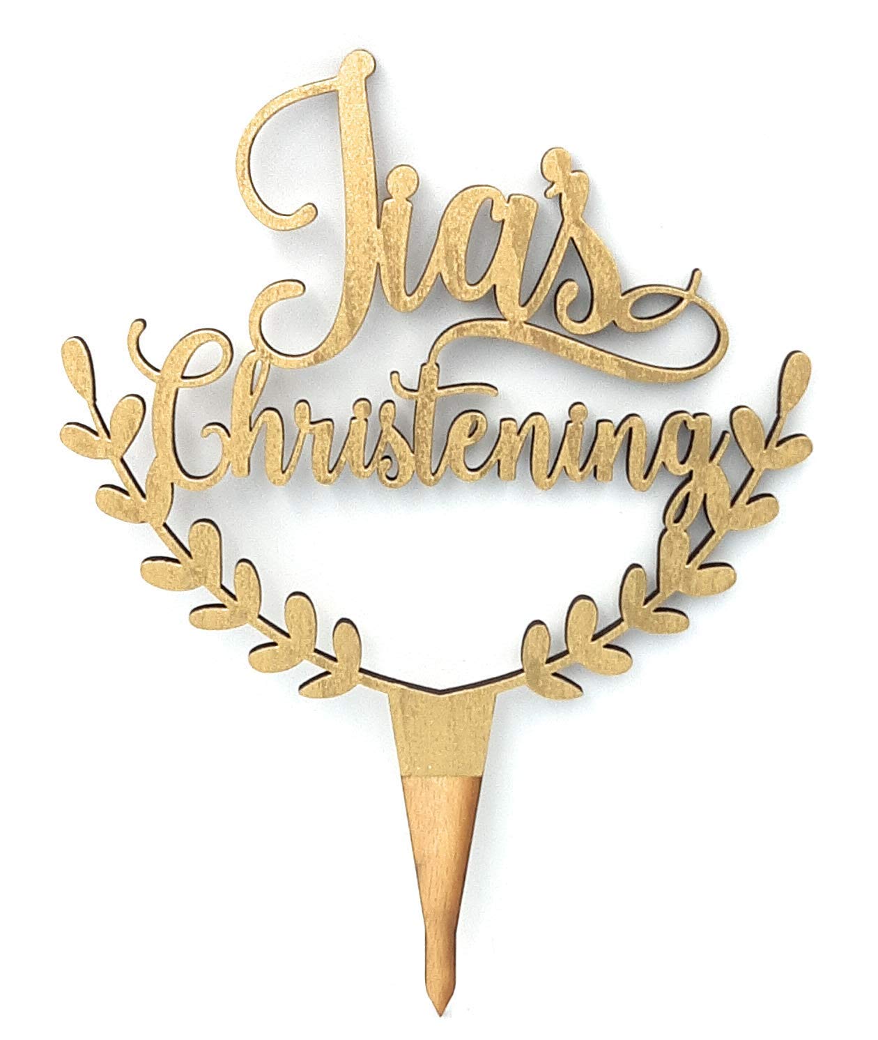 Personalized Baptism Christening Cake Topper - Custom God Bless Cake Decor for Baby Showers, Christening Parties & Religious Celebrations