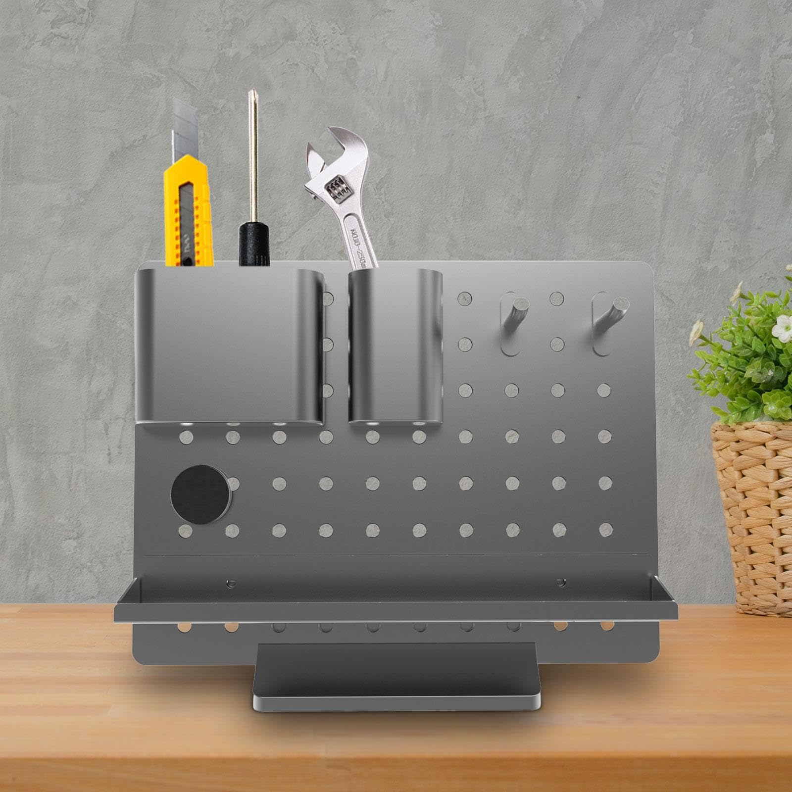 SiaBiced Sleek Metal Desktop Organizer - Premium Office Supplies Holder for Pens, Pencils, Scissors & More | Perfect for Home Office, School Desk & Workspace Organization