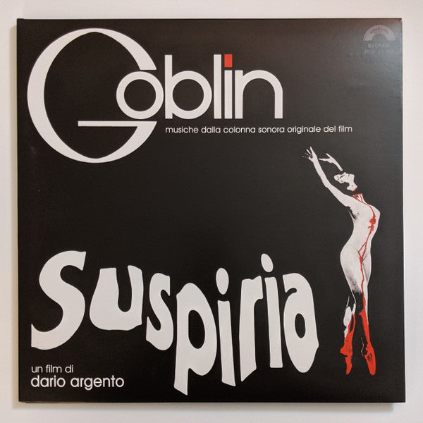 Goblin Suspiria Original Motion Picture Soundtrack LP Vinyl Record Limited Edition Blue Reissue Near Mint (NM/M) - Perfect for Horror Movie Collectors and Vinyl Enthusiasts
