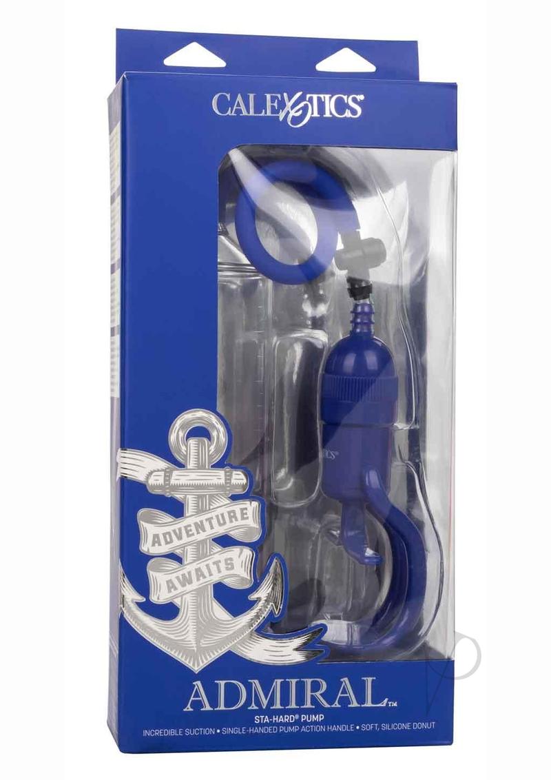 Admiral Stainless Steel Penis Pump for Men - Blue | Enhance Performance & Size | Perfect for Home Use & Intimate Moments