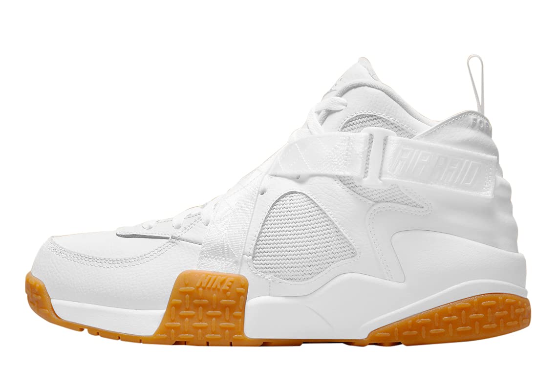 Nike Air Raid Men's Basketball Shoes - White/Black/University Red (642330-100) - High-Top Sneakers for Court Performance & Street Style
