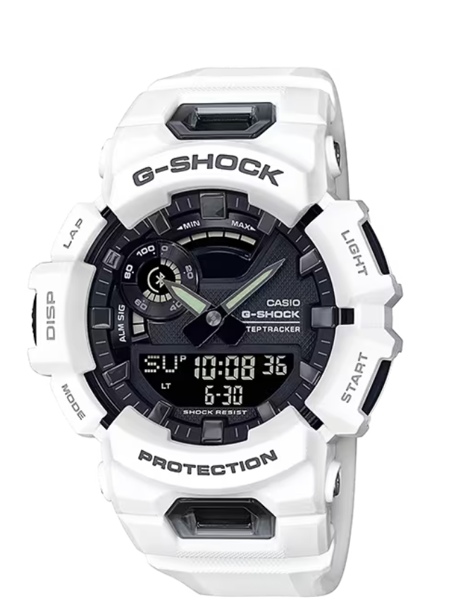 Casio G-Shock GBA900-7A Ana-Digi GPS Power Trainer Watch - White - Fitness & Outdoor Sports Tracker for Running, Hiking & Training