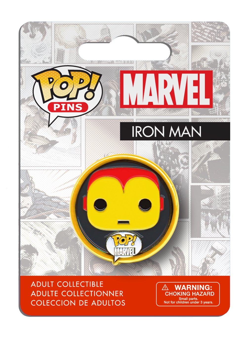 Funko Pop Marvel Iron Man Collectible Pin - Limited Edition Action Figure for Display & Gifts | Perfect for Fans, Collectors & Comic Con Events