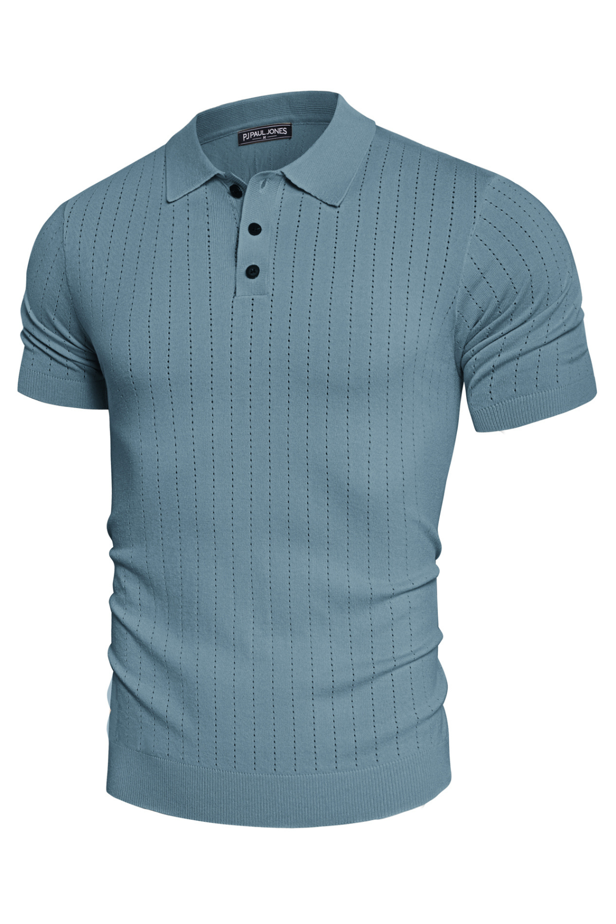 Men's Casual Short Sleeve Knit Polo Shirts - Solid Color Button Down Pullover T-Shirts for Work, Golf & Everyday Wear