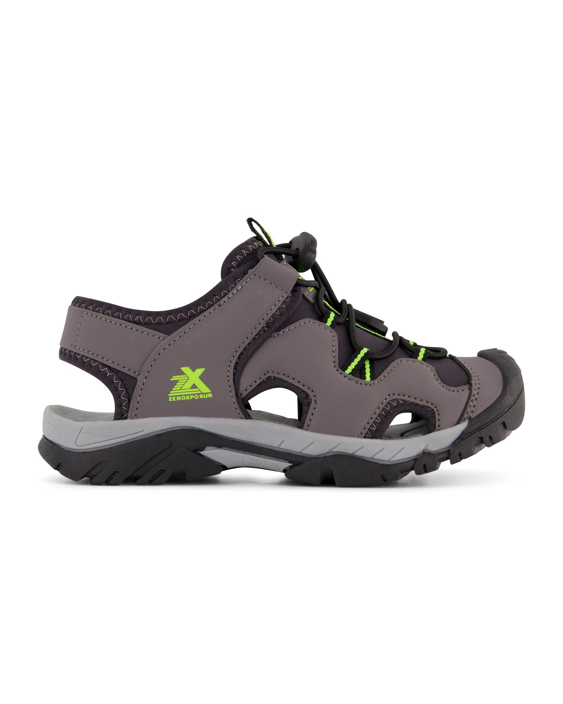 ZeroXposur Boys Wallowa River Closed-Toe Hiking Sandals - Waterproof Outdoor Adventure Sandals for Kids - Perfect for Trail Walking, Beach Play & Summer Camping