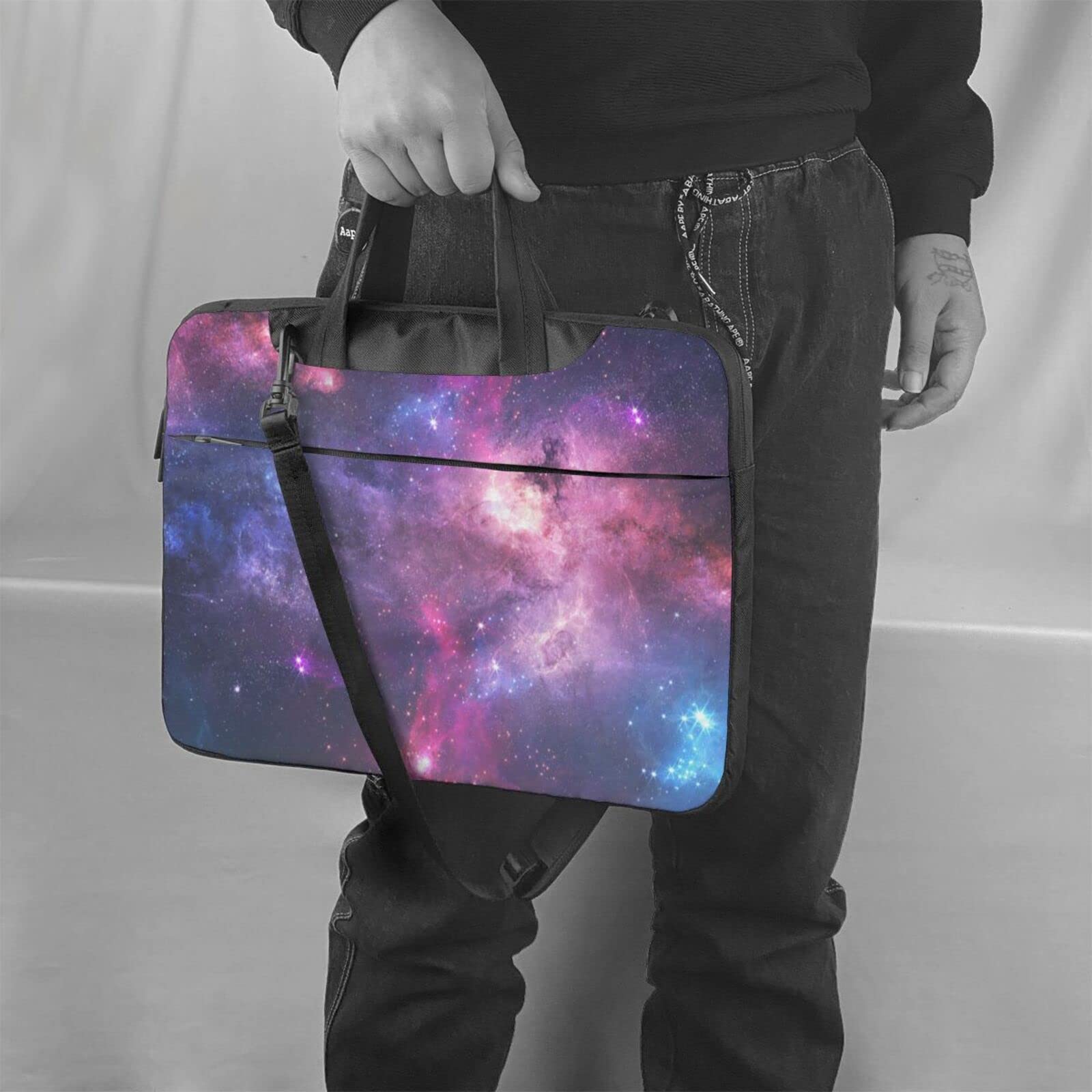 Stylish Unisex Laptop Bag for 13/14/15.6 Inch Devices - Durable Shoulder Messenger Briefcase with Tablet Sleeve, Perfect for Work, Travel & School