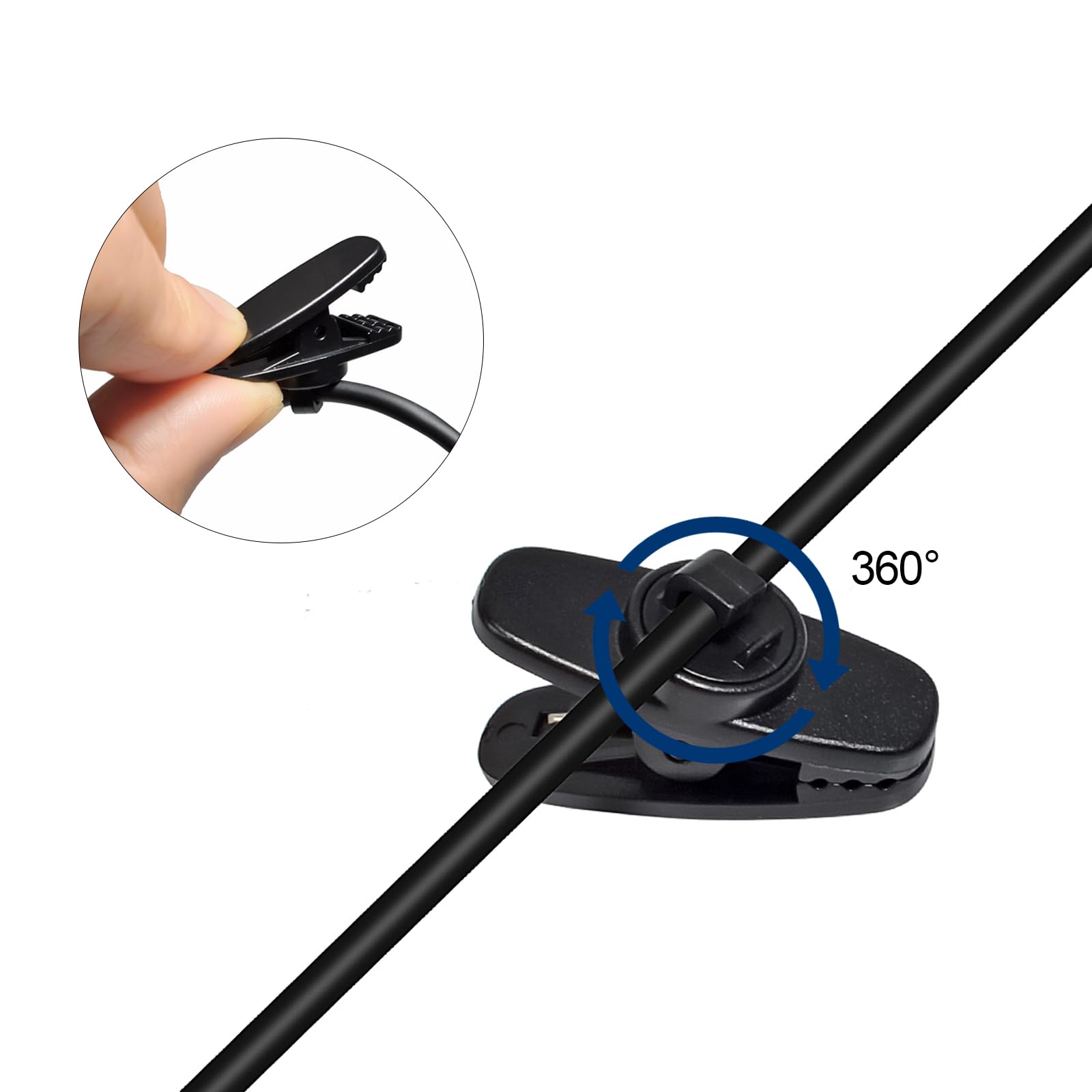 UAYESOK D-Shape Two-Way Radio Earpiece with Mic & PTT/VOX - Compatible with Motorola Talkabout T260 T260TP T402 T460 T465 T600 T800 (1-Pin, 2-Pack) - Ideal for Security, Construction & Outdoor Communication