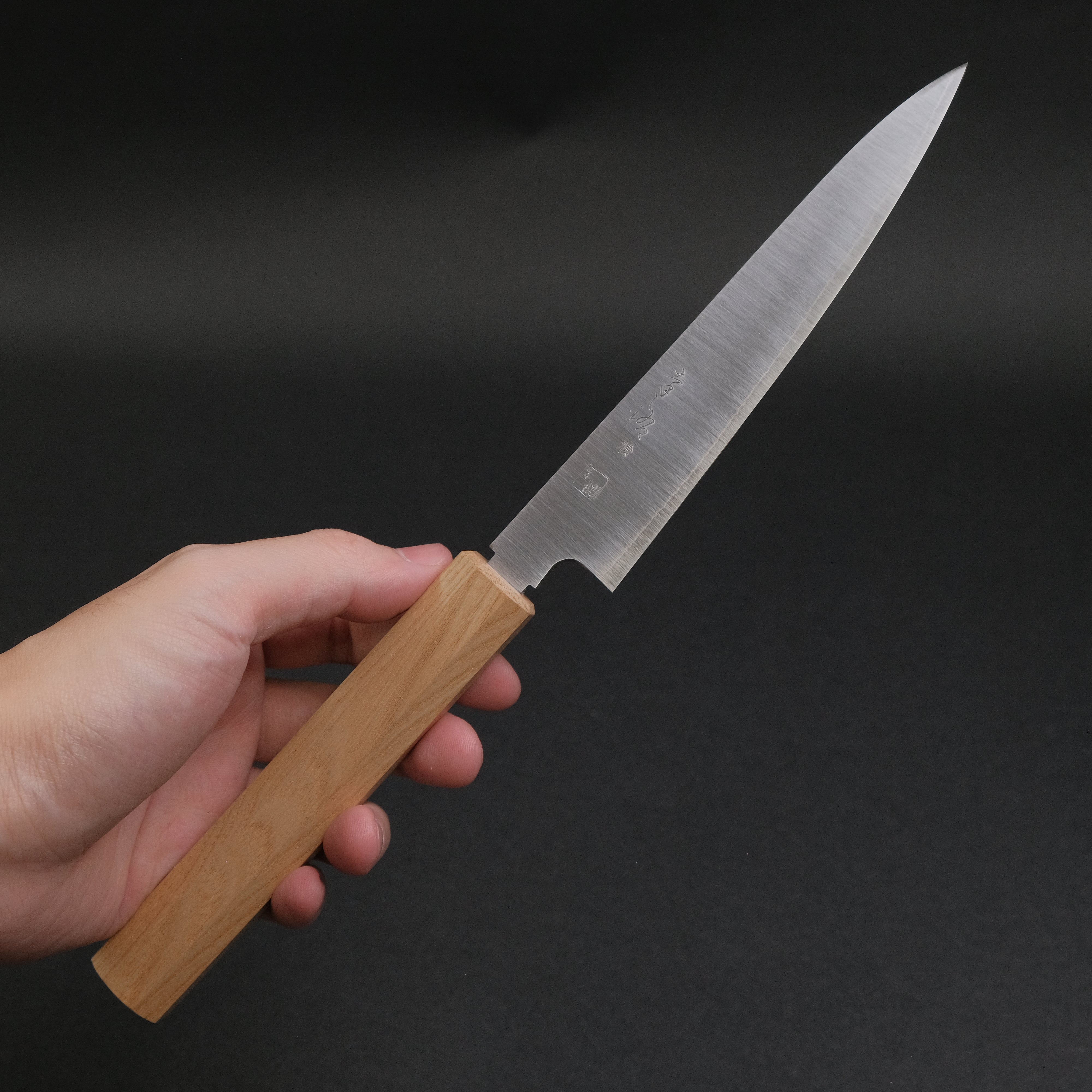 Premium Konosuke GS+ Petty Knife 150mm - Japanese Stainless Steel Blade with Khii Chestnut Wood Handle - Perfect for Slicing, Peeling & Precision Kitchen Tasks