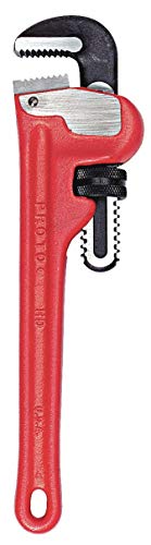 48-Inch Steel Straight Pipe Wrench - Heavy Duty Plumbing Tool for Professional Plumbers & DIY Home Repairs - Perfect for Tightening, Loosening, and Adjusting Pipes in Construction, Maintenance & Industrial Applications