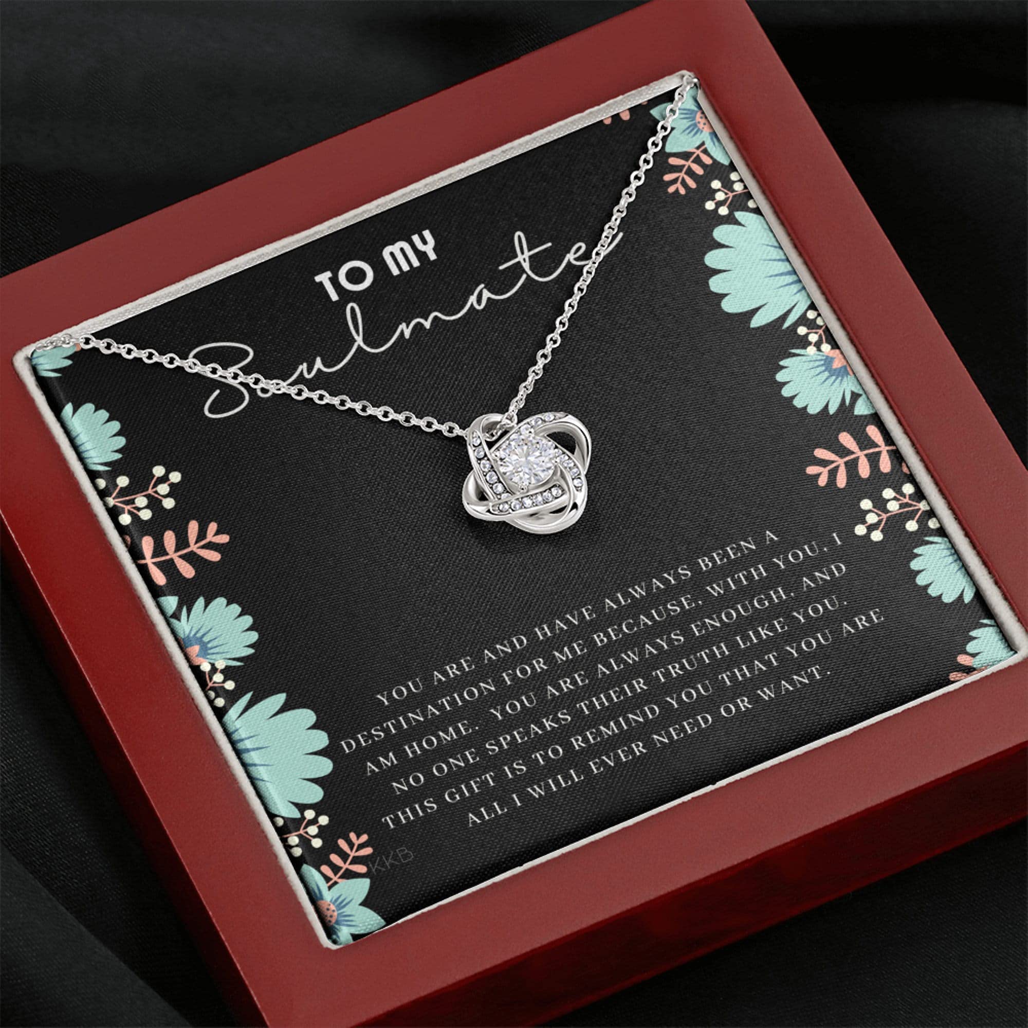 Soulmate Necklace Gift for Her - Handmade Jewelry for Christmas & Anniversaries