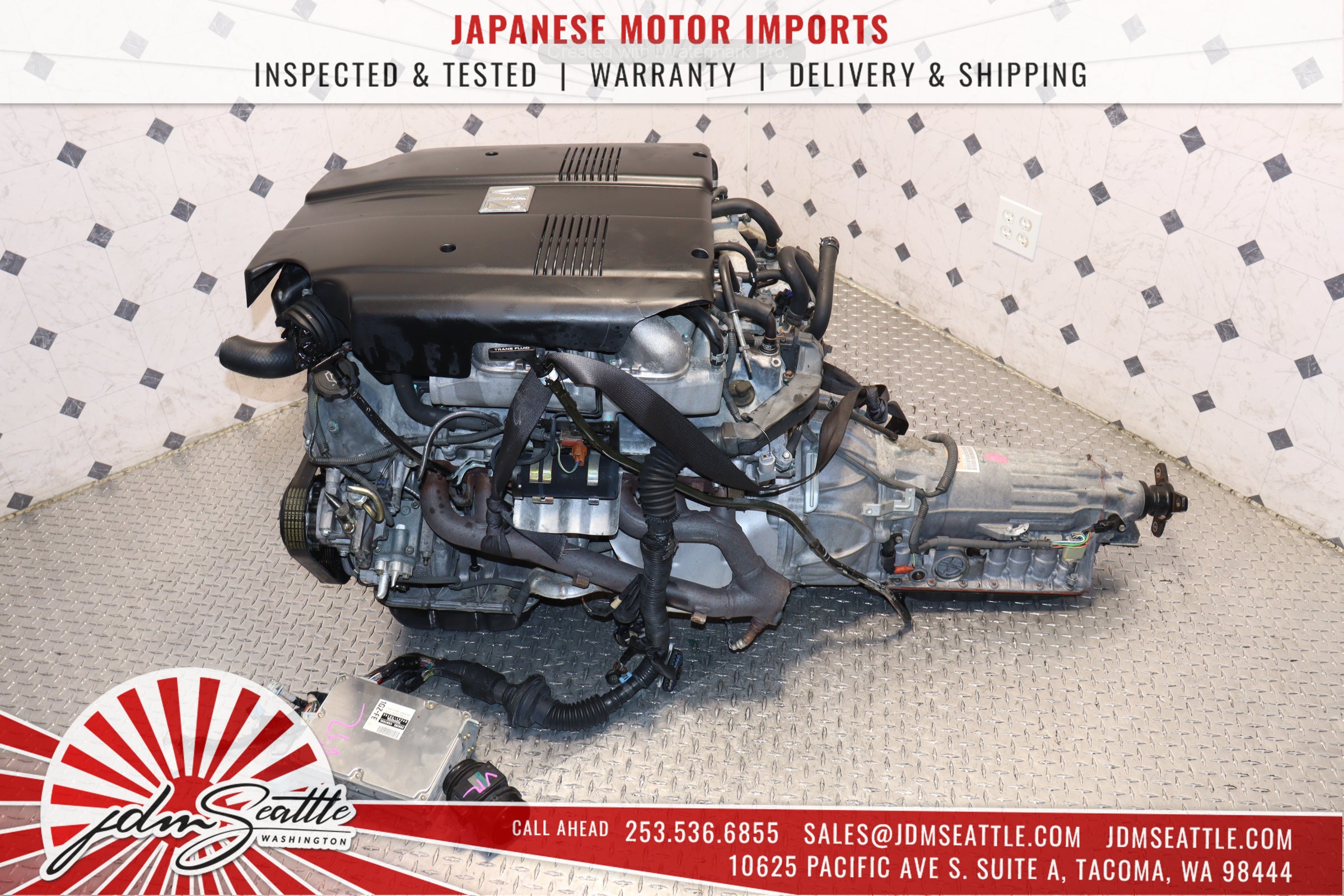 1GZ FE 5.0L V12 Engine & Transmission - Compatible with Toyota Century & JDM Supra - High Performance Replacement for Classic Japanese Cars - Perfect for Engine Swap & Restoration Projects