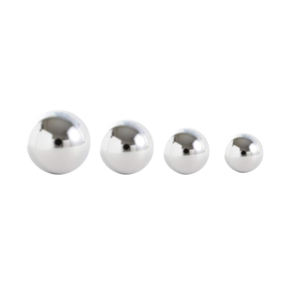 10PCS Surgical Steel 14G 4mm Externally Threaded Replacement Balls for Body Piercing Barbells - Hypoallergenic Body Jewelry for Belly Rings, Nose Studs & Lip Rings - Perfect for Piercing Maintenance & Jewelry Repair