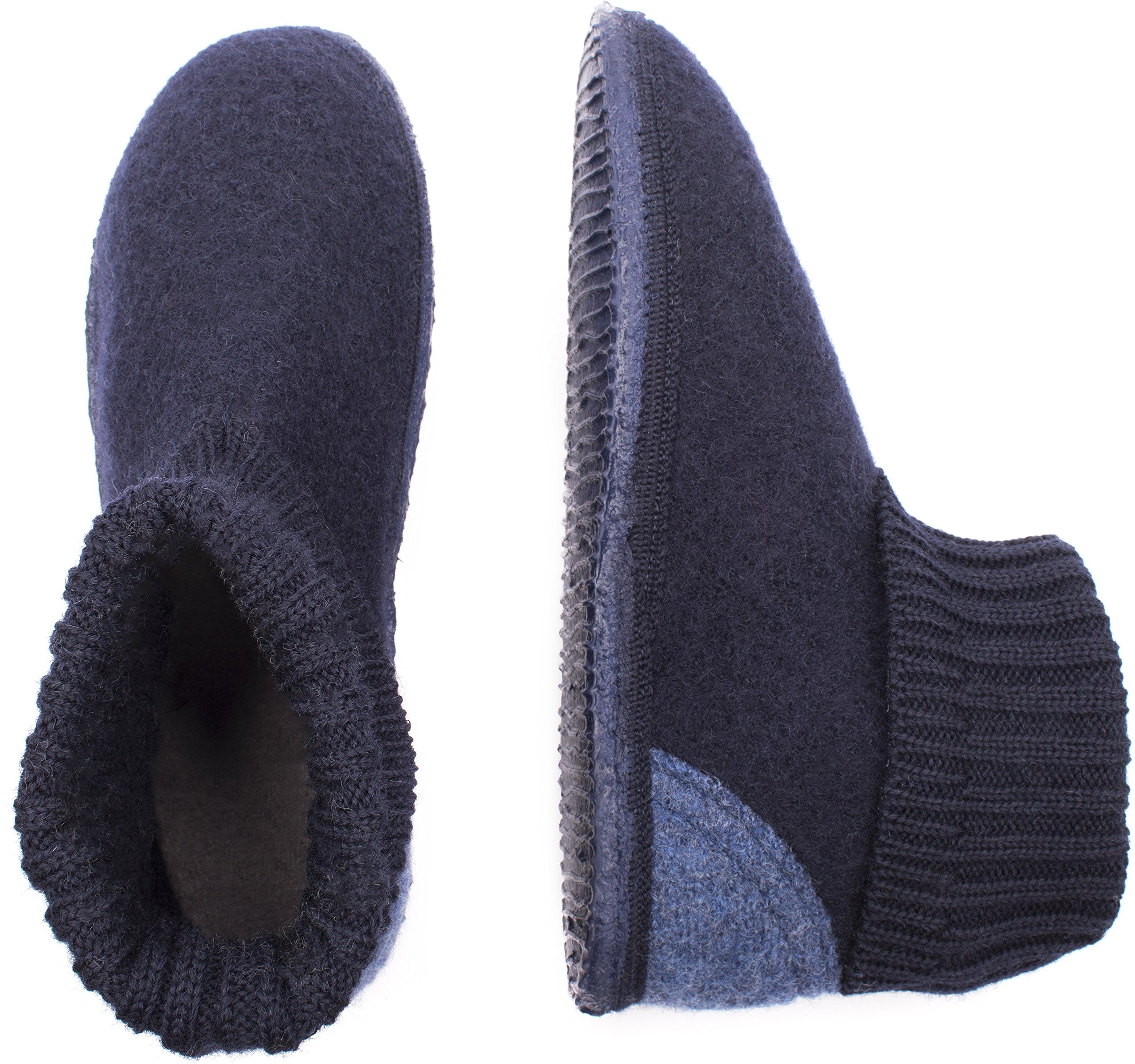 Giesswein Women's High Hi-Top Slippers - Cozy Fleece-Lined Winter Booties for Indoor & Outdoor Use - Perfect for Home, Office, and Casual Wear
