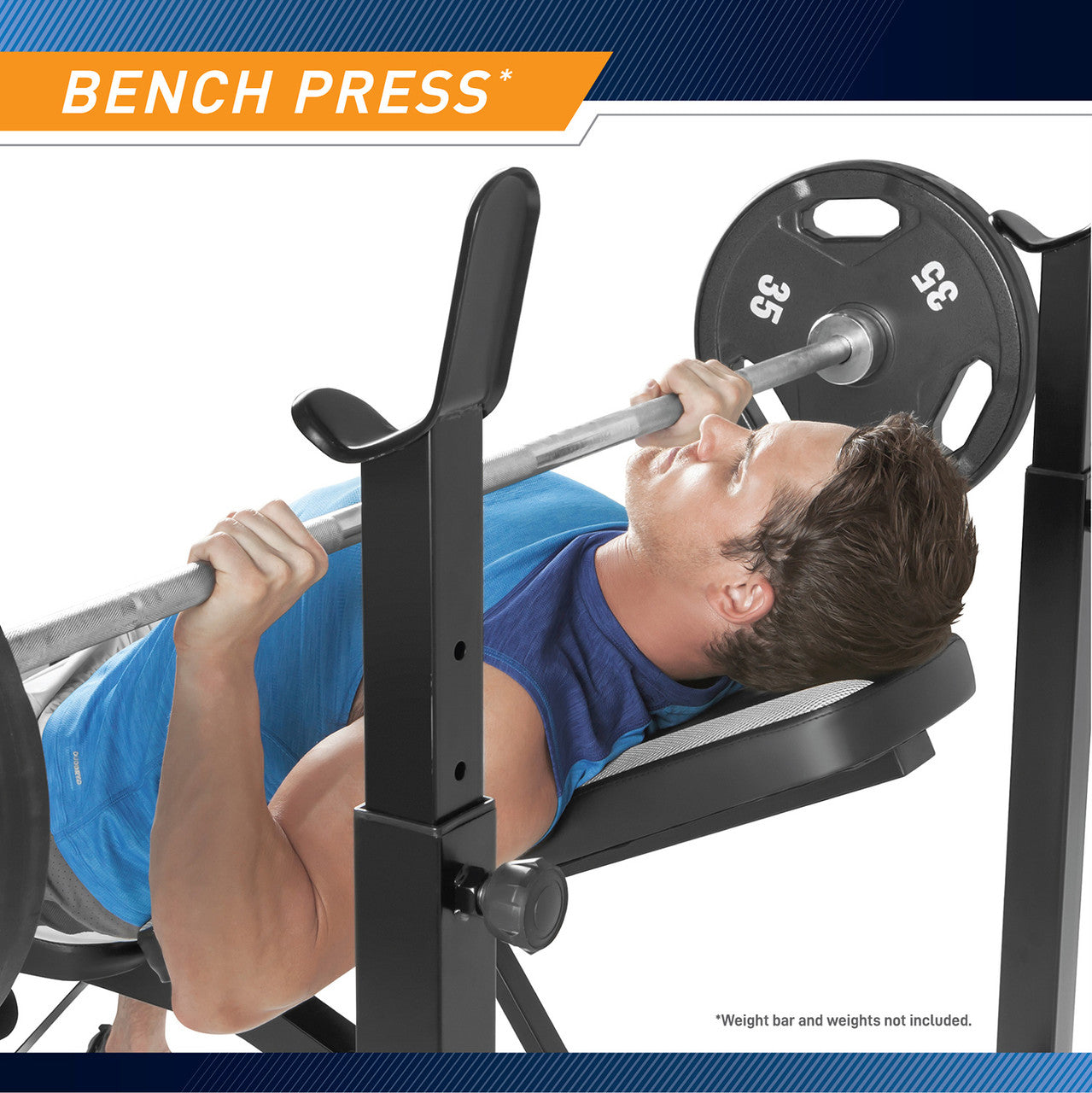 Marcy Olympic MWB 4491 Adjustable Weight Bench for Home Gym - Strength Training & Weightlifting Workout Equipment for Full Body Exercises | Perfect for Home Fitness, Bodybuilding & CrossFit Training