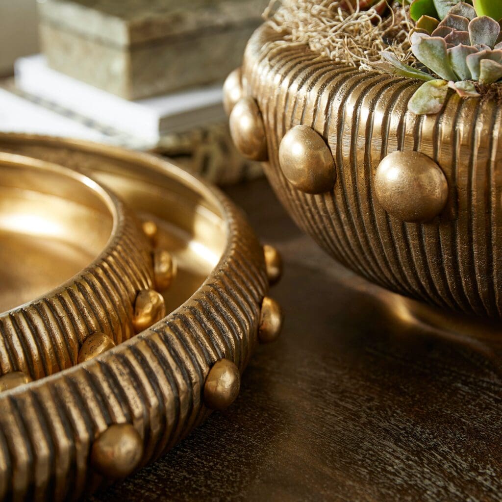 Antique Brass Large Batten Tray by Cyan Design 11698 - Perfect for Home Decor, Dining Table Centerpiece & Gift Giving