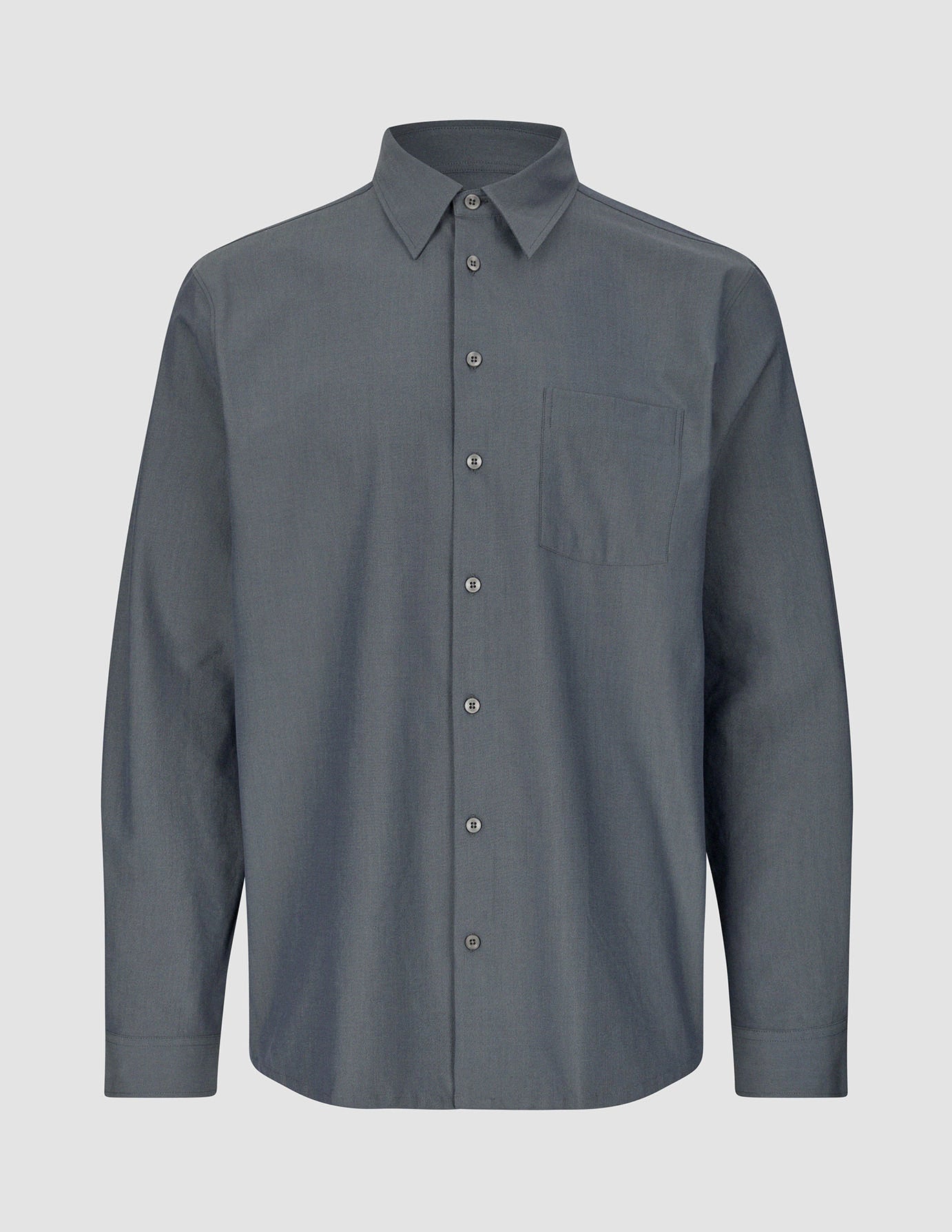 Premium Tech Linen Casual Shirt for Men - Breathable Navy Blue Button Down Shirt - Perfect for Office, Travel & Summer Outfits