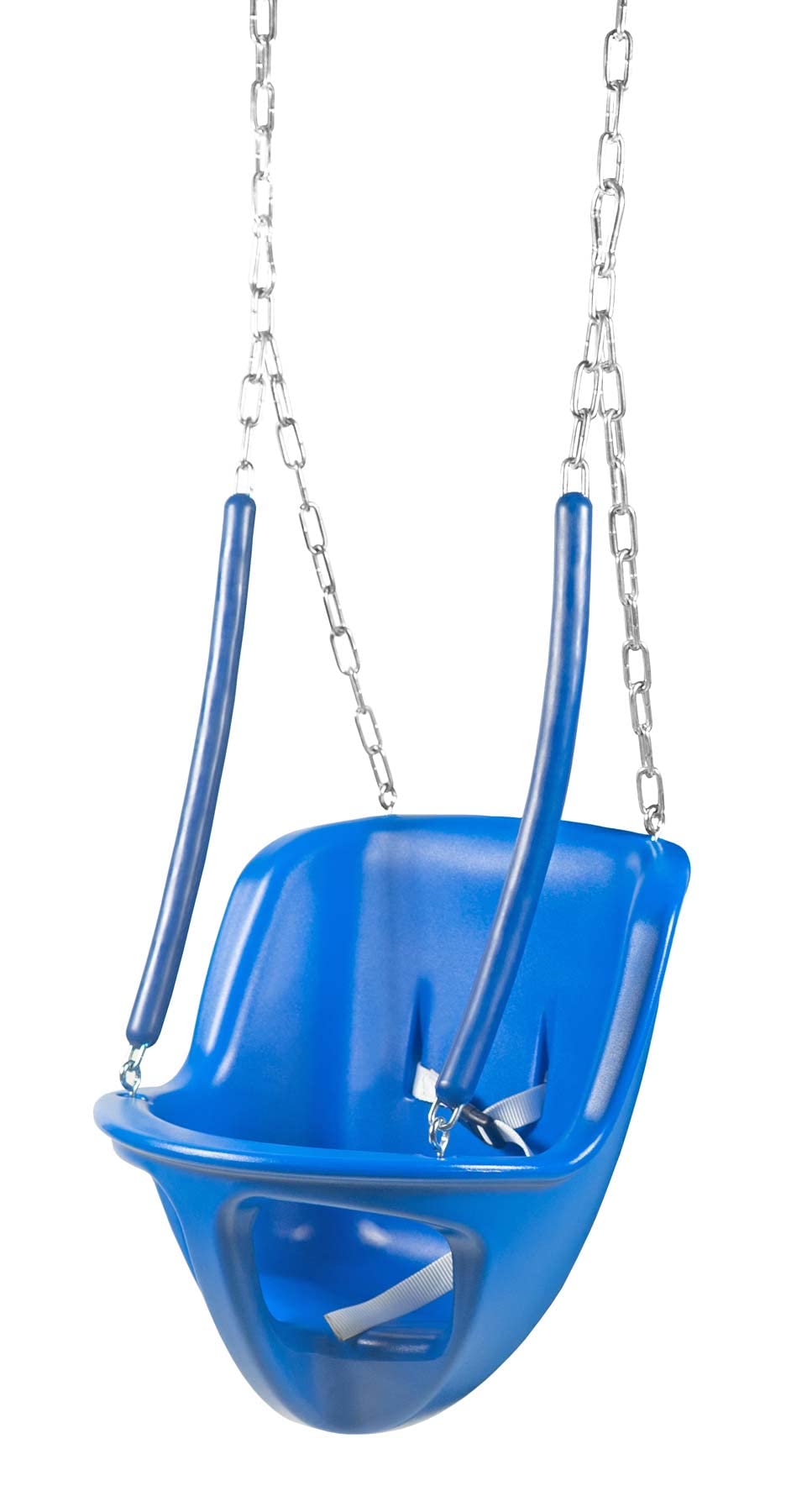 Garden Elements True Form Plastic Outdoor Toddler Swing Attachment - Safe Playground & Swing Set Accessory for Kids (Blue) - Perfect for Backyard, Park & Daycare Play Areas