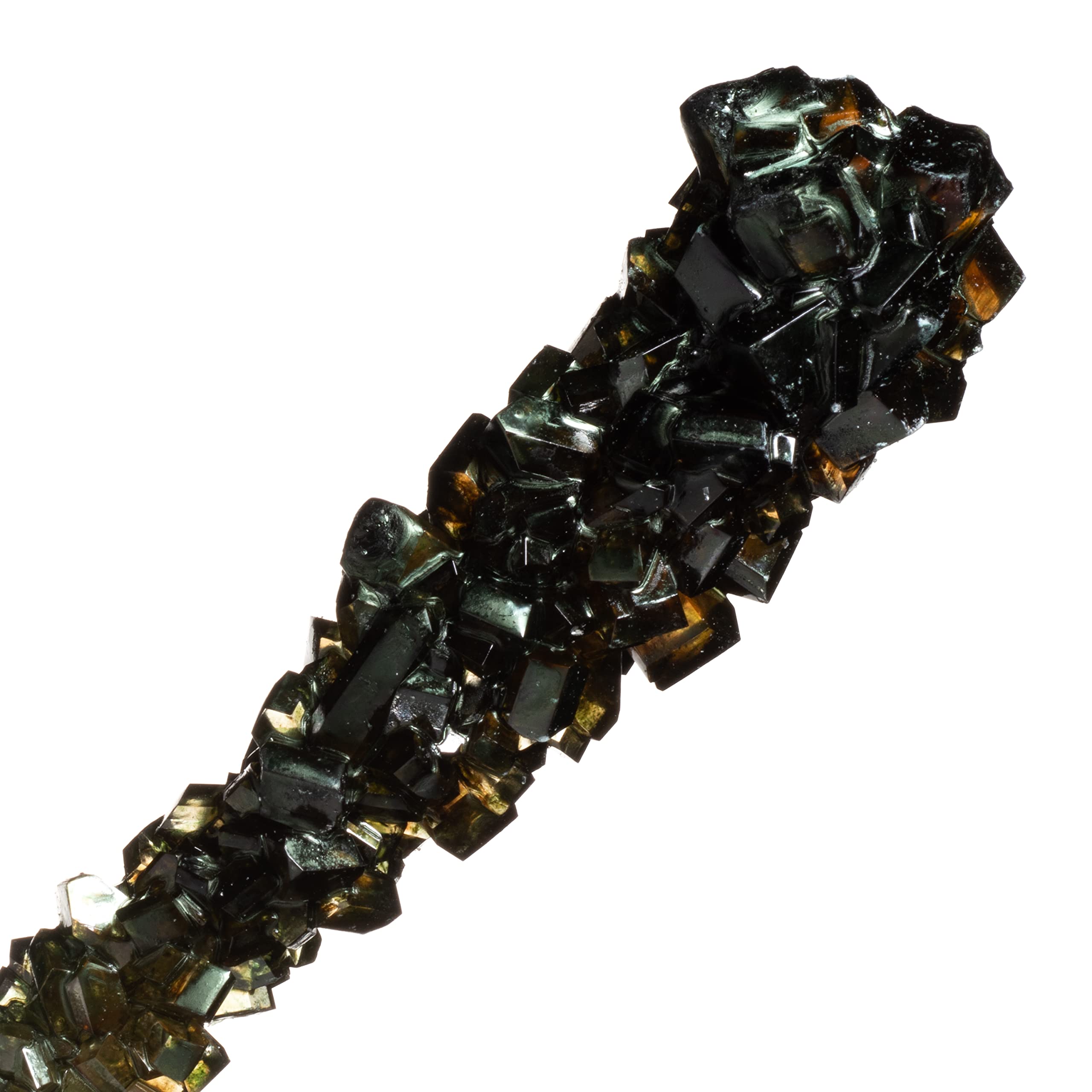 Black Cherry Flavored Rock Candy Sugar Sticks - Individually Wrapped (12 Pack) - Perfect for Halloween Treats, Party Favors & Gift Bags