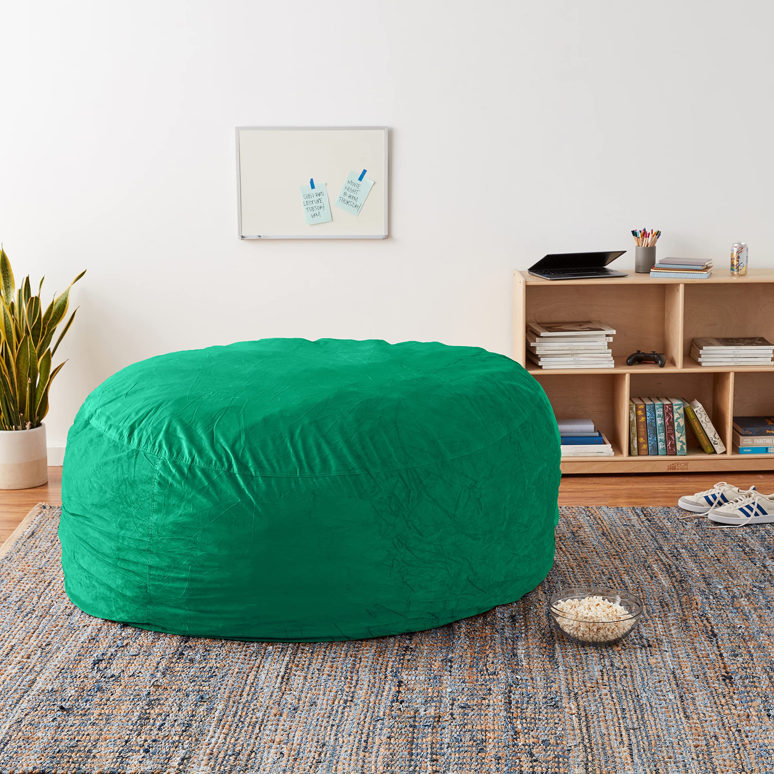 6-Feet Aqua Marine Sofa Sack Bean Bag Chair Cover - Ultra Soft & Durable for Living Room, Bedroom, Kids Playroom & Outdoor Relaxation