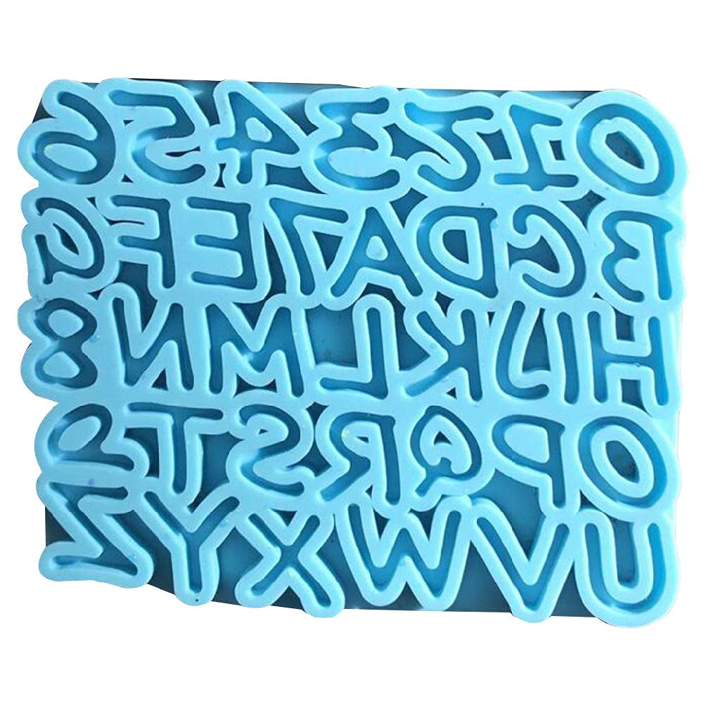 English Letters & Numbers Pendant Silicone Mold - DIY Jewelry Making, Epoxy Resin Casting, Clay Crafts - Perfect for Necklaces, Keychains & Personalized Gifts