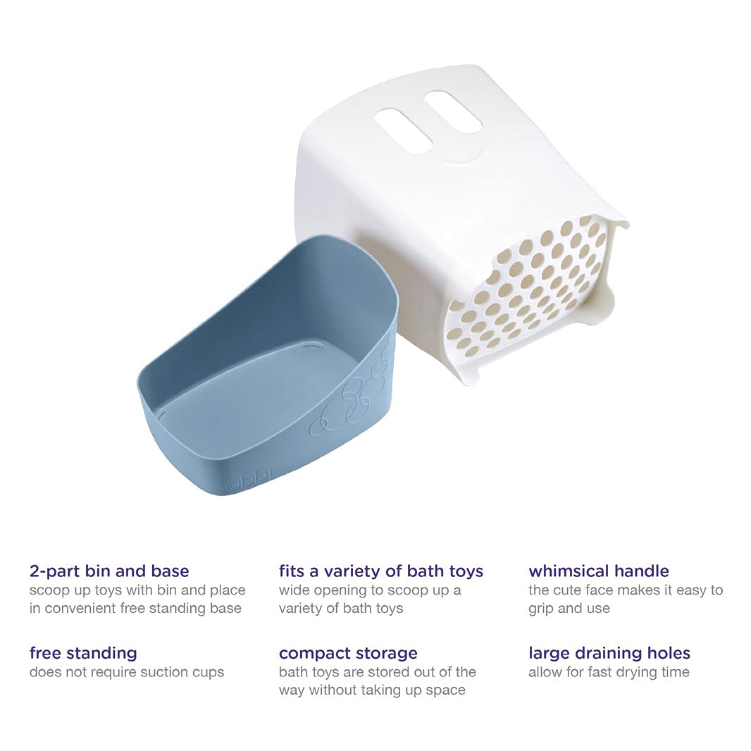 Ubbi Bath Toy Drying Bin - Mesh Storage Organizer for Wet Bath Toys | Quick-Dry Solution for Baby Bath Accessories | Perfect for Bathroom, Nursery & Daycare Use