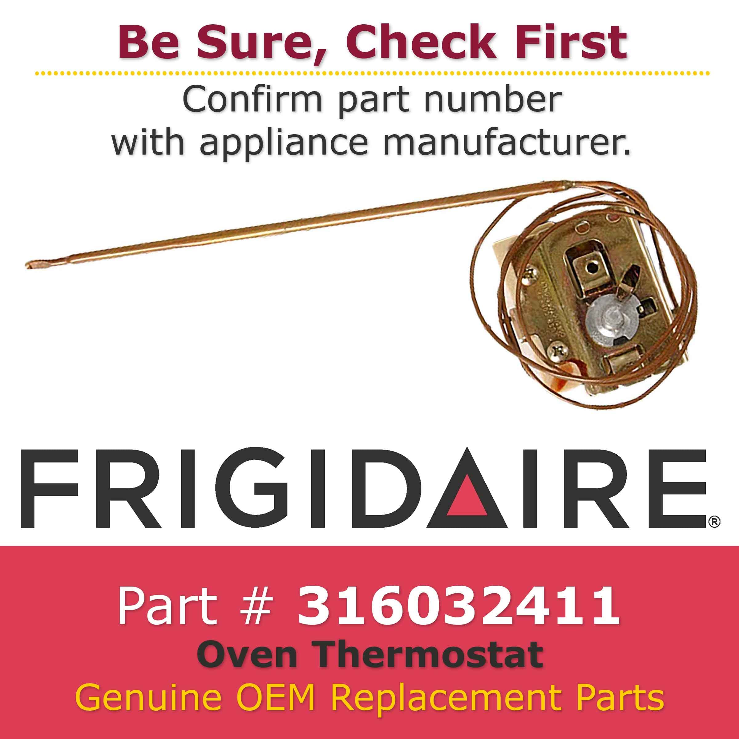 Original Frigidaire 316032411 Oven Thermostat Replacement - Compatible with Frigidaire, Electrolux & Kenmore Ovens - Perfect for Baking, Roasting & Temperature Control