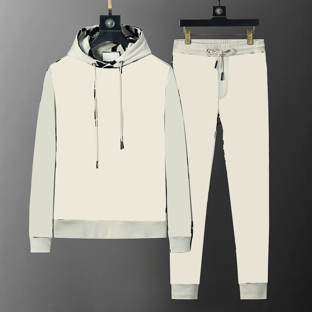Men's Printed Hooded Tracksuit - Comfortable Casual Jogging Outfit for Running, Gym & Streetwear Fashion